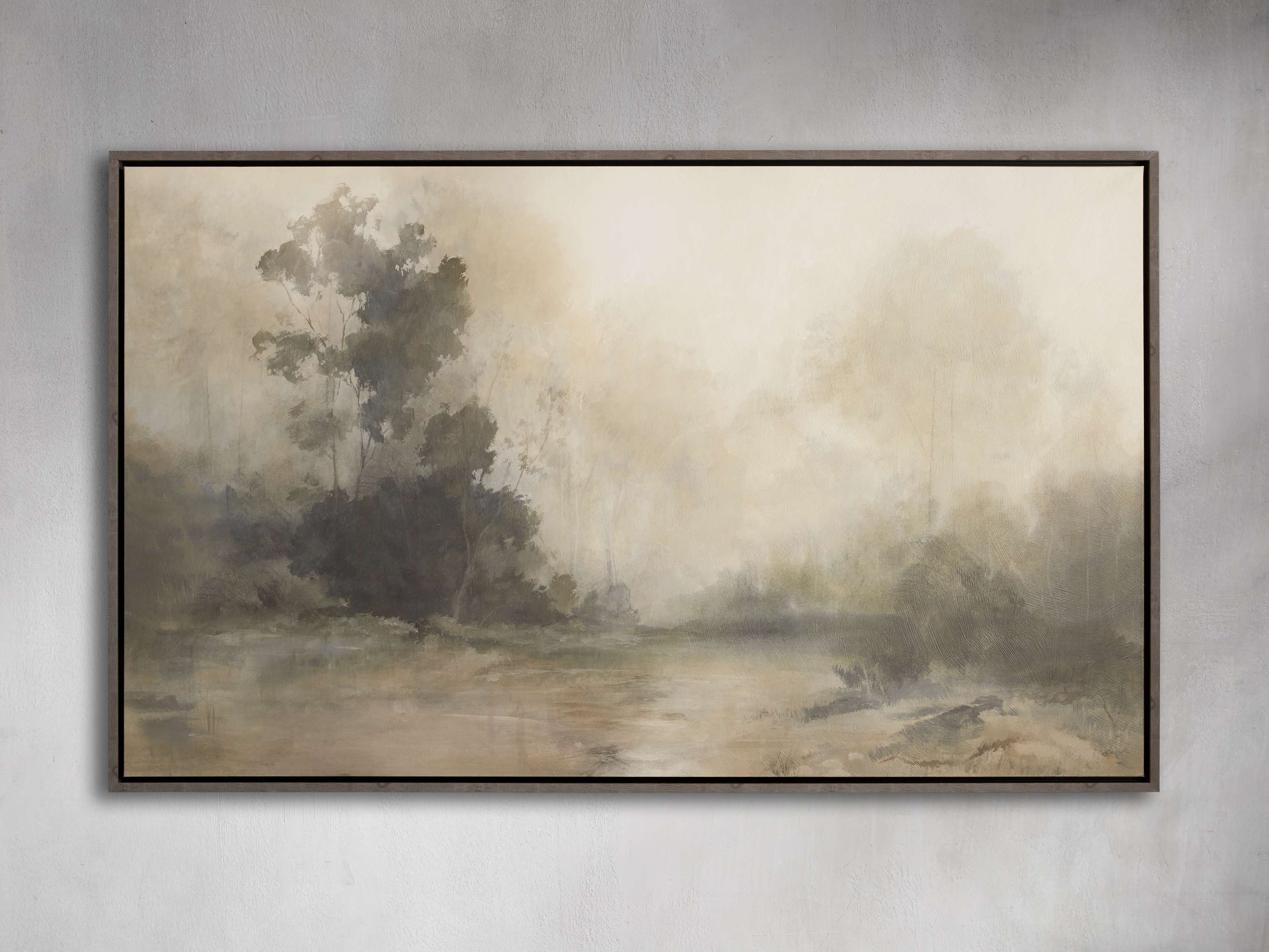 Calming Fog Framed Print