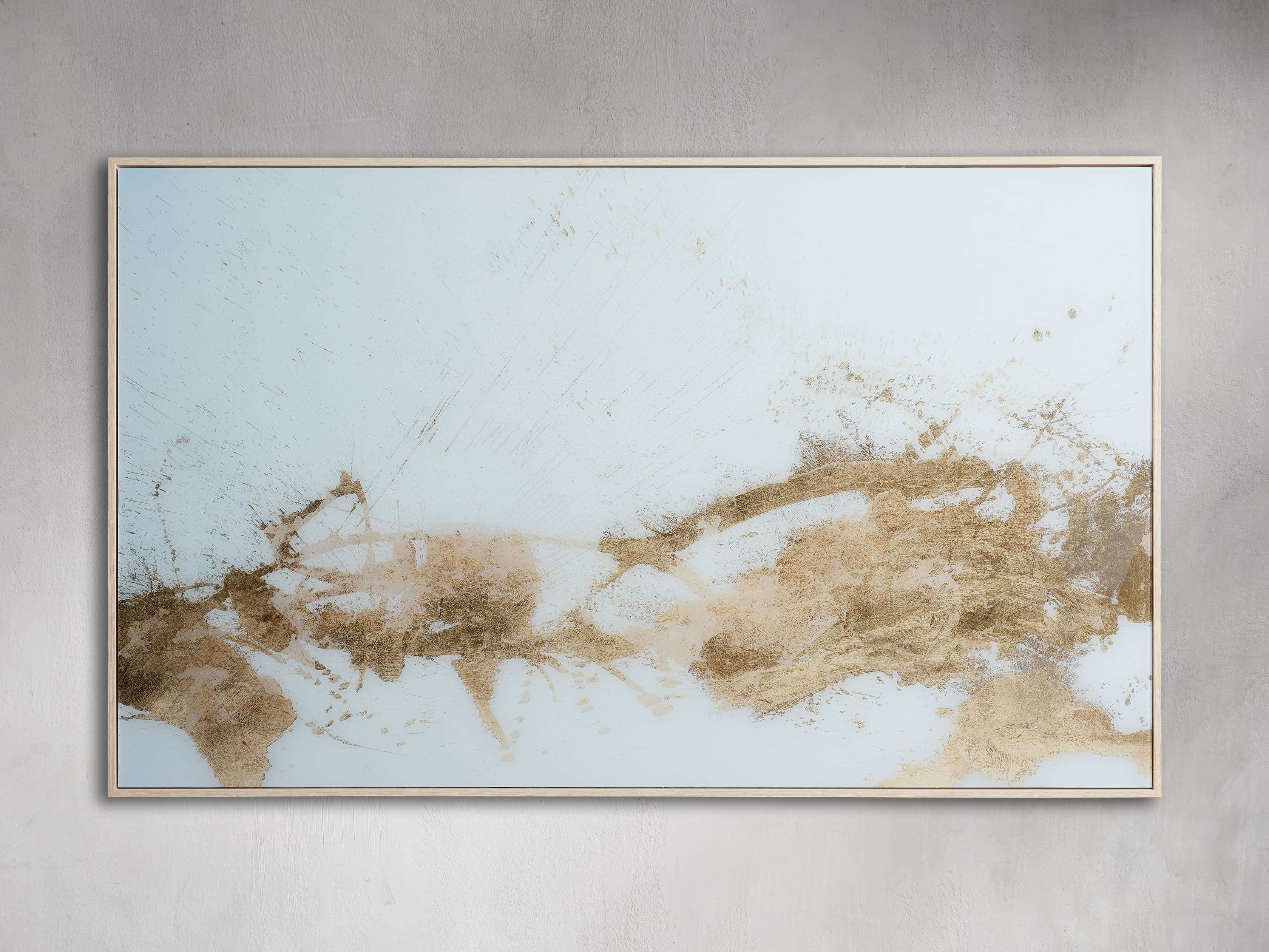 Gold Splash Framed Print