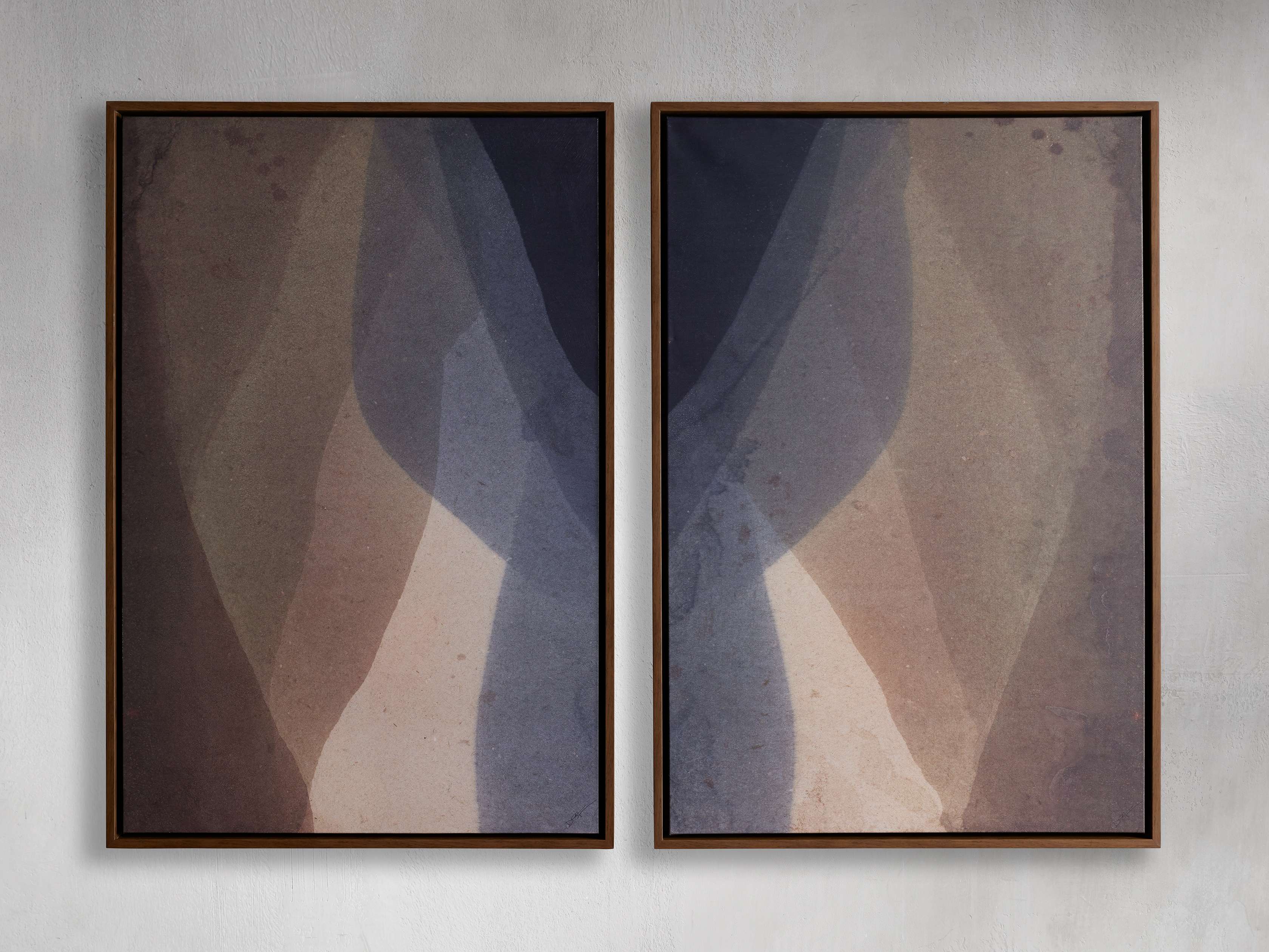 Dunscape Diptych Framed Print