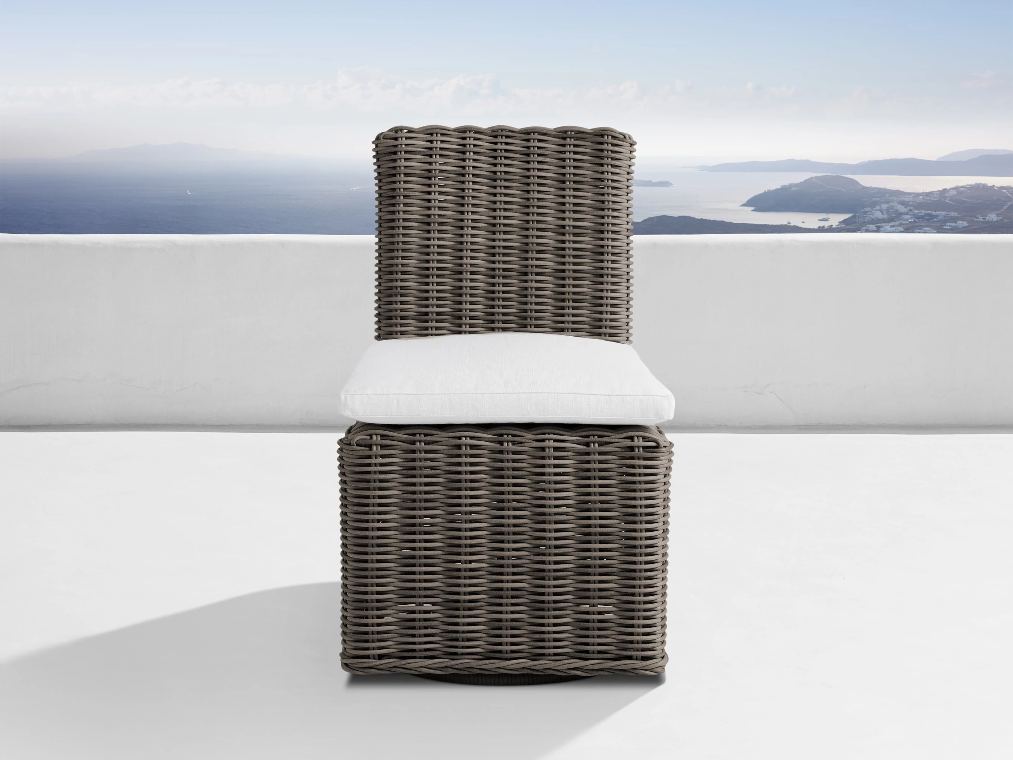 Montauk Outdoor Swivel Dining Side Chair