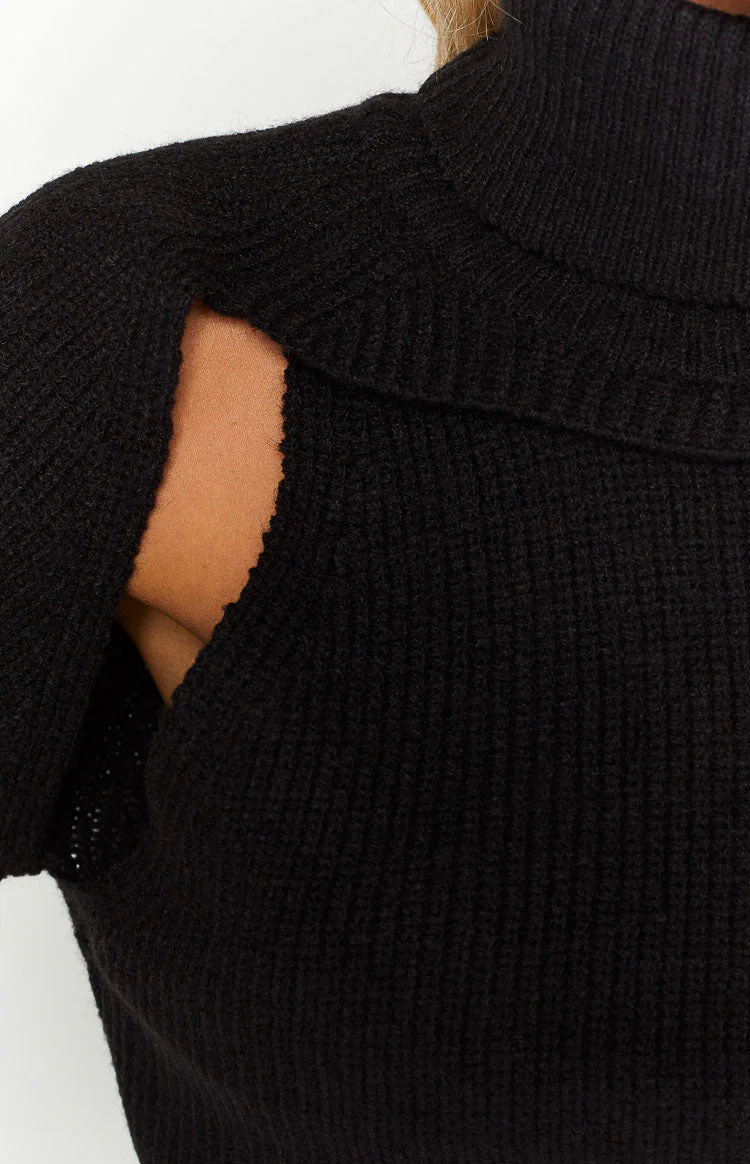 Mayson Black Knit Sweater
