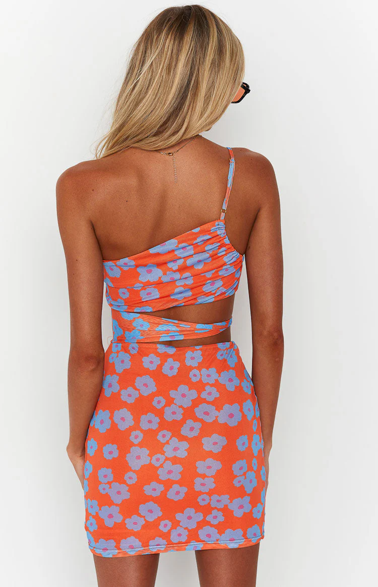 Nikita Orange Floral Mini Dress