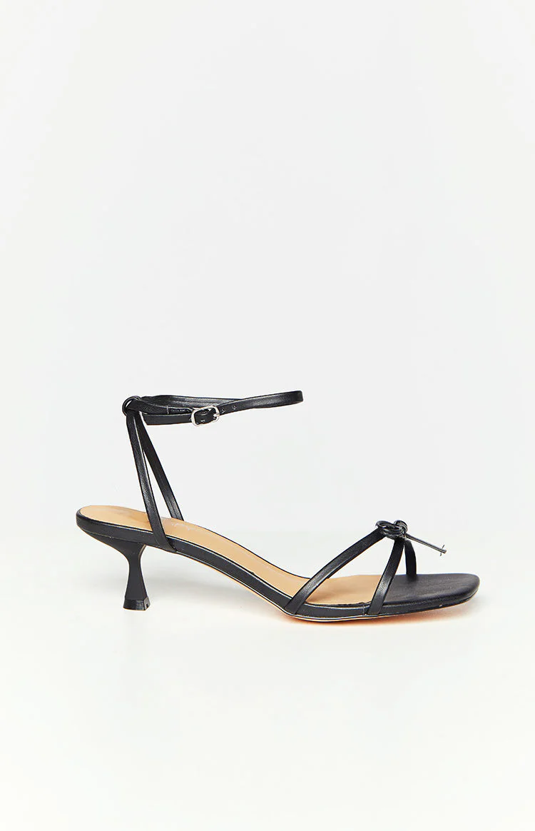 Therapy Luci Black Smooth PU Heels