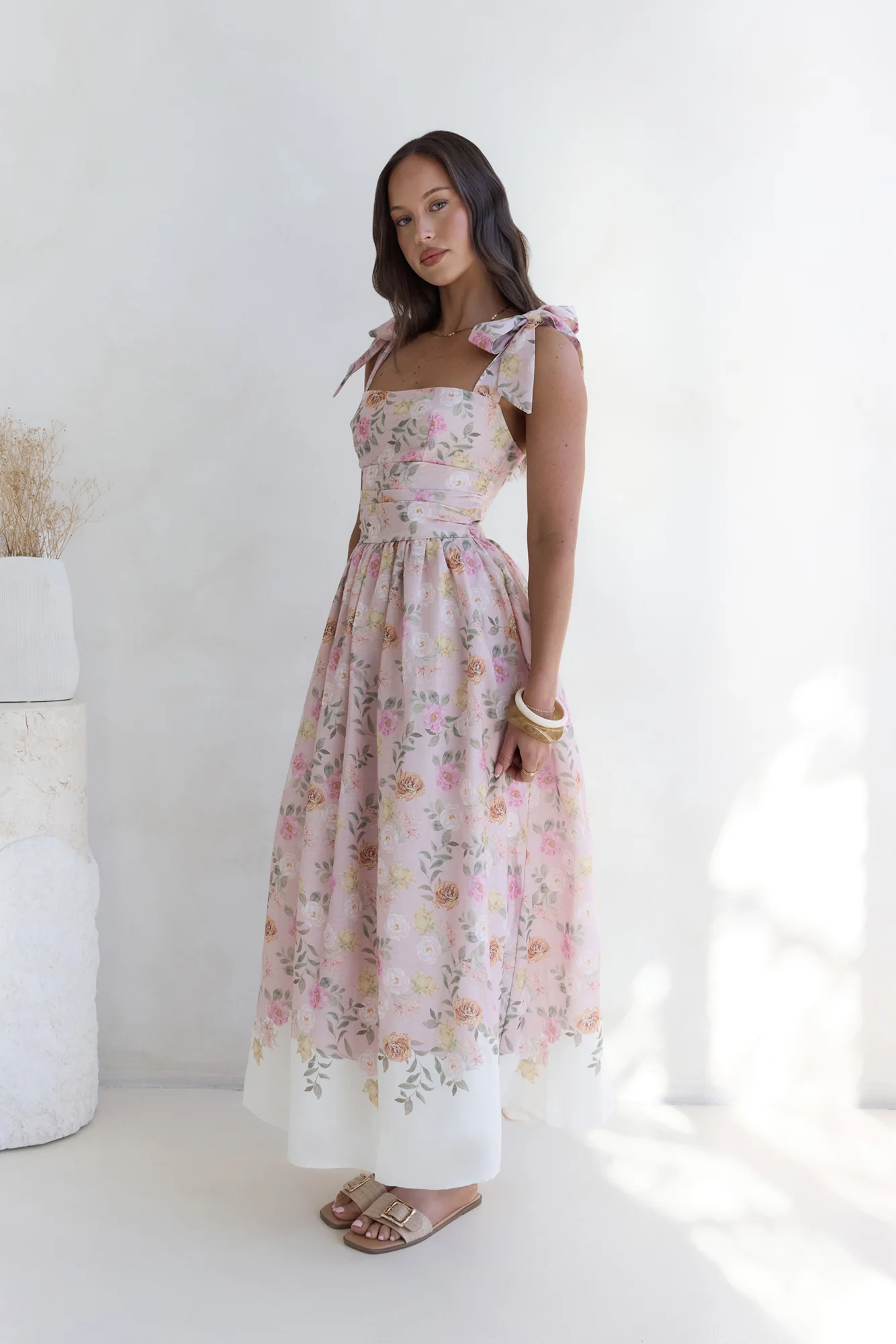 Sunflower Swing Maxi Dress Pink