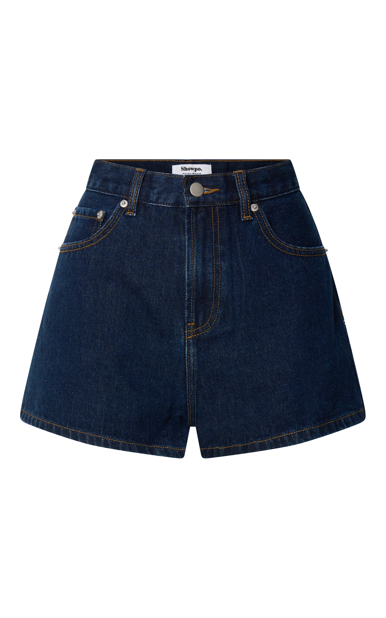Benny Shorts - Mid Rise Mini Denim Shorts in Indigo Wash