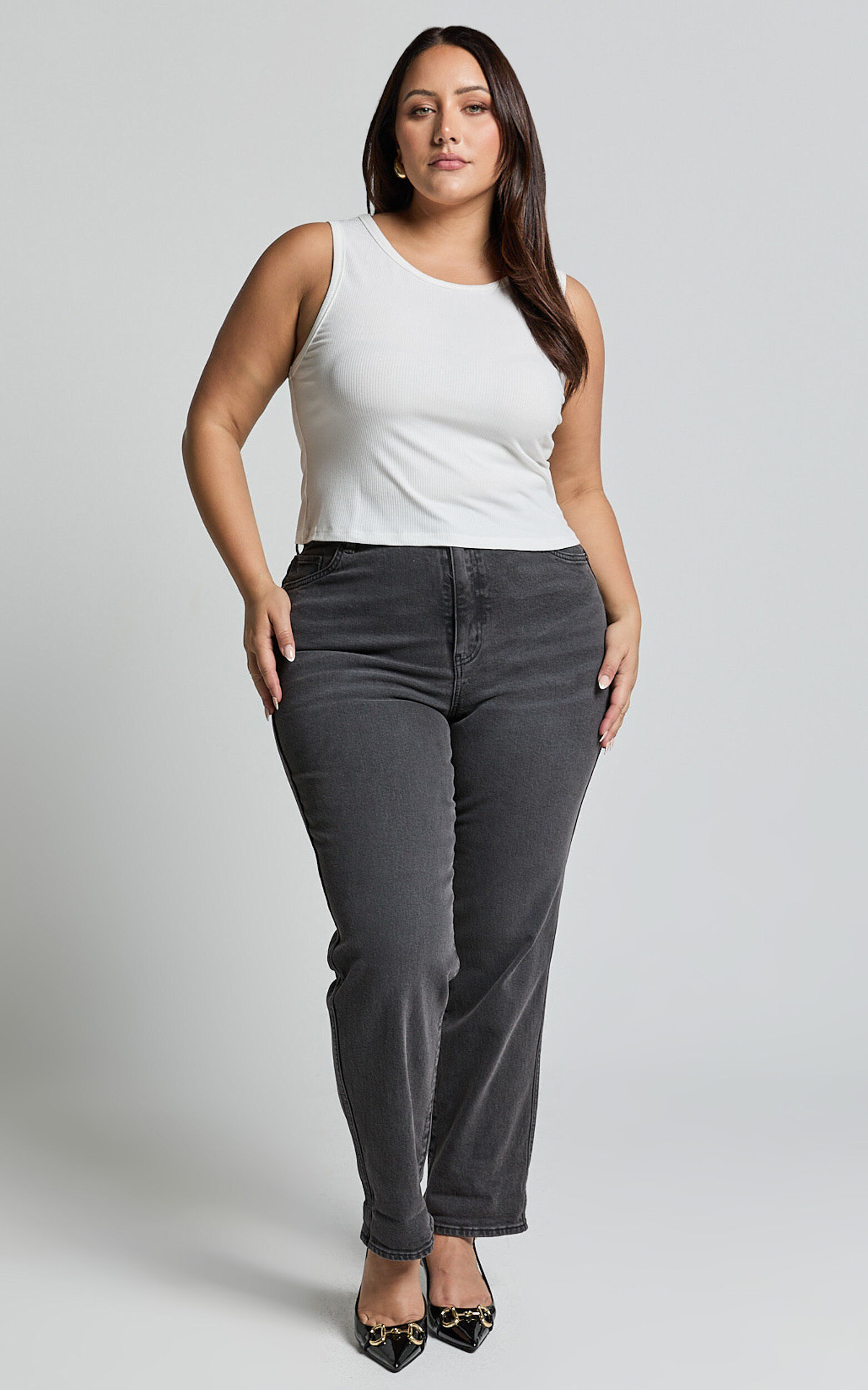 Can't You Tell Top - Ribbed Tank Top in White