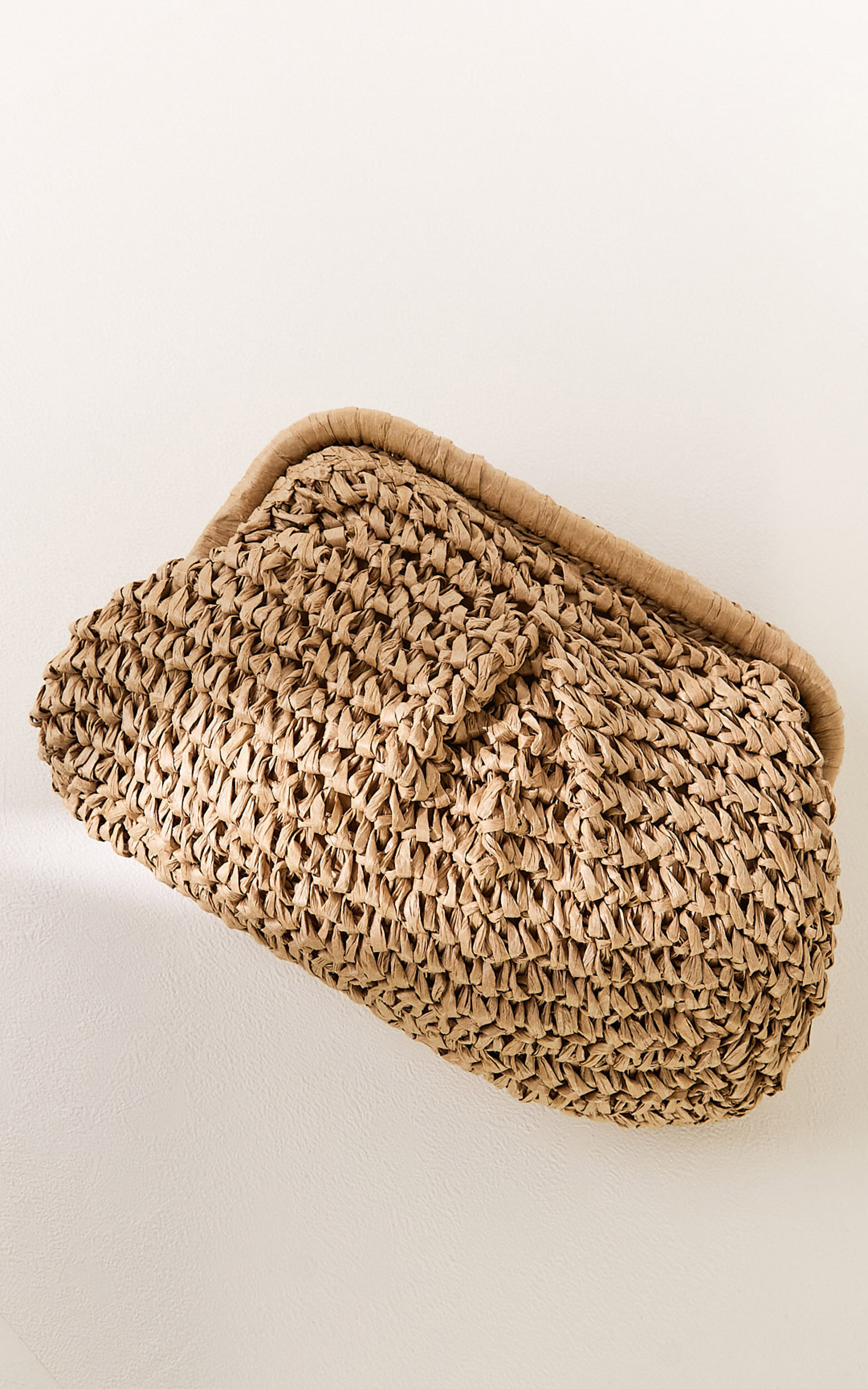 Stephanie Bag - Woven Clutch Bag in Natural