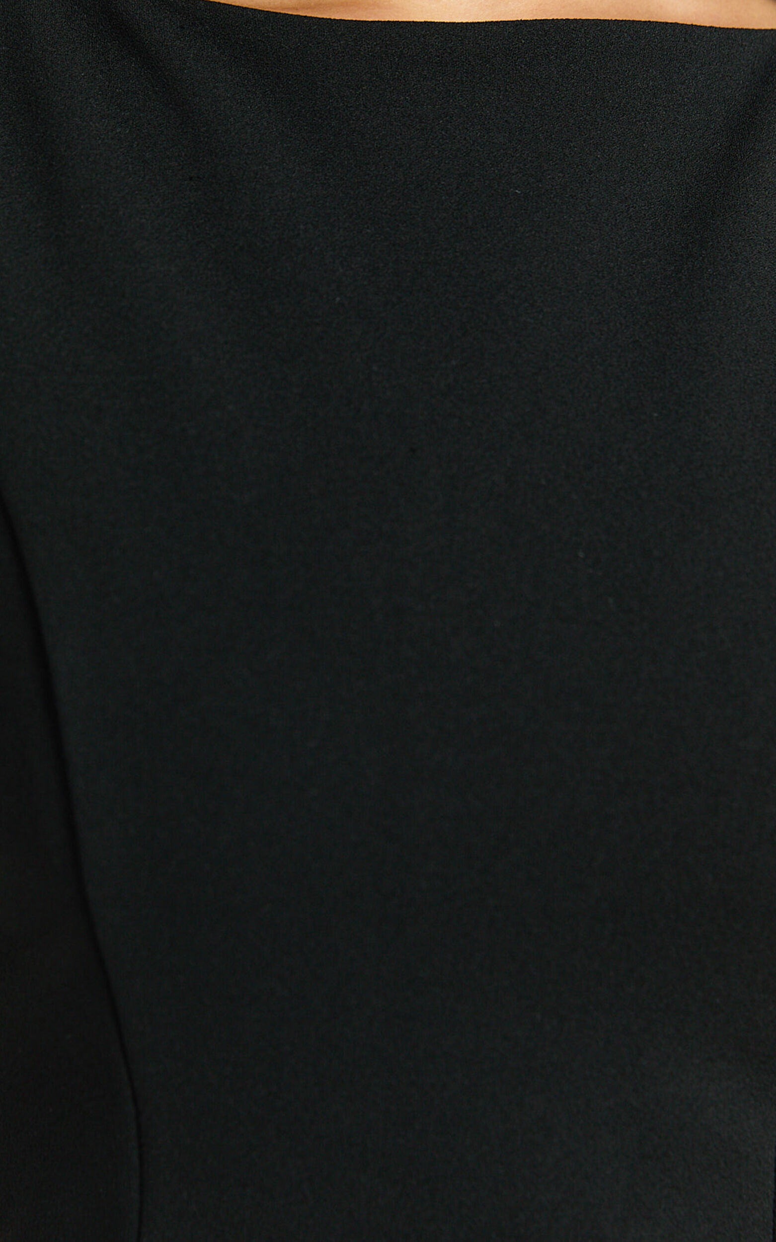 Lupe Top - Boat Neck Sleeveless Top in Black