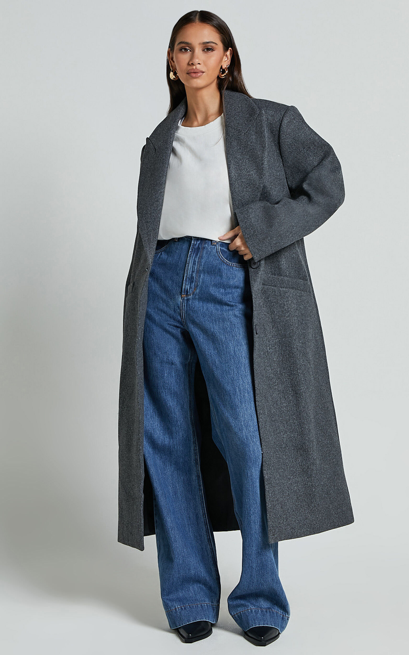 Lioness - Olsen Coat in Grey Marle