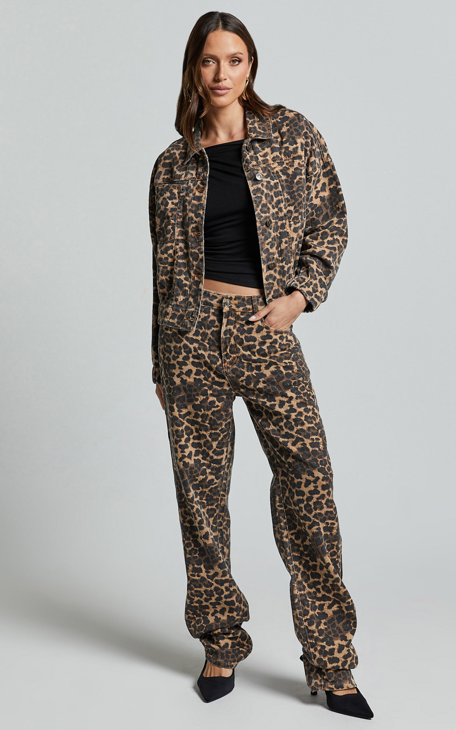 Lioness - Carmela Jeans in LEOPARD