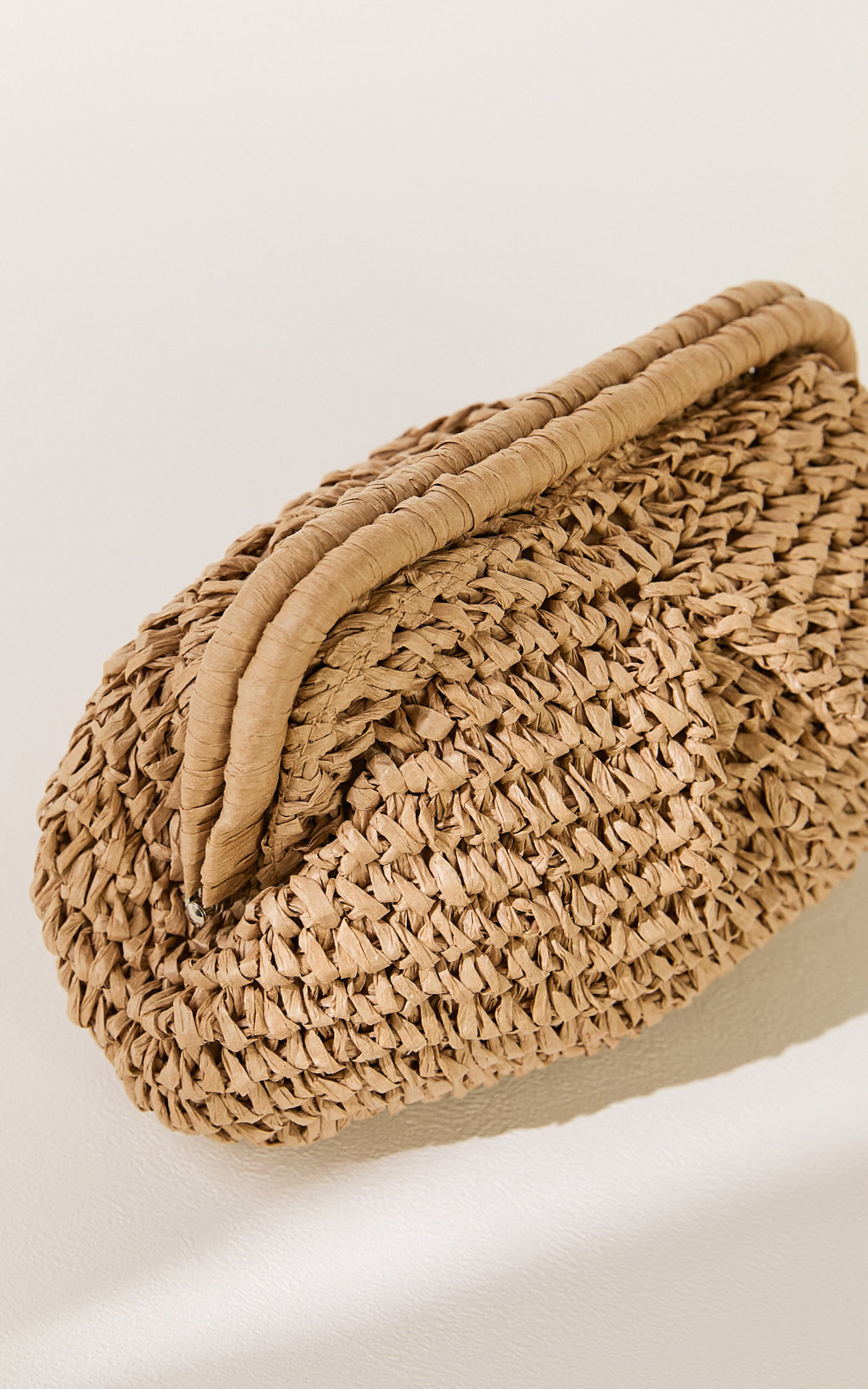 Stephanie Bag - Woven Clutch Bag in Natural