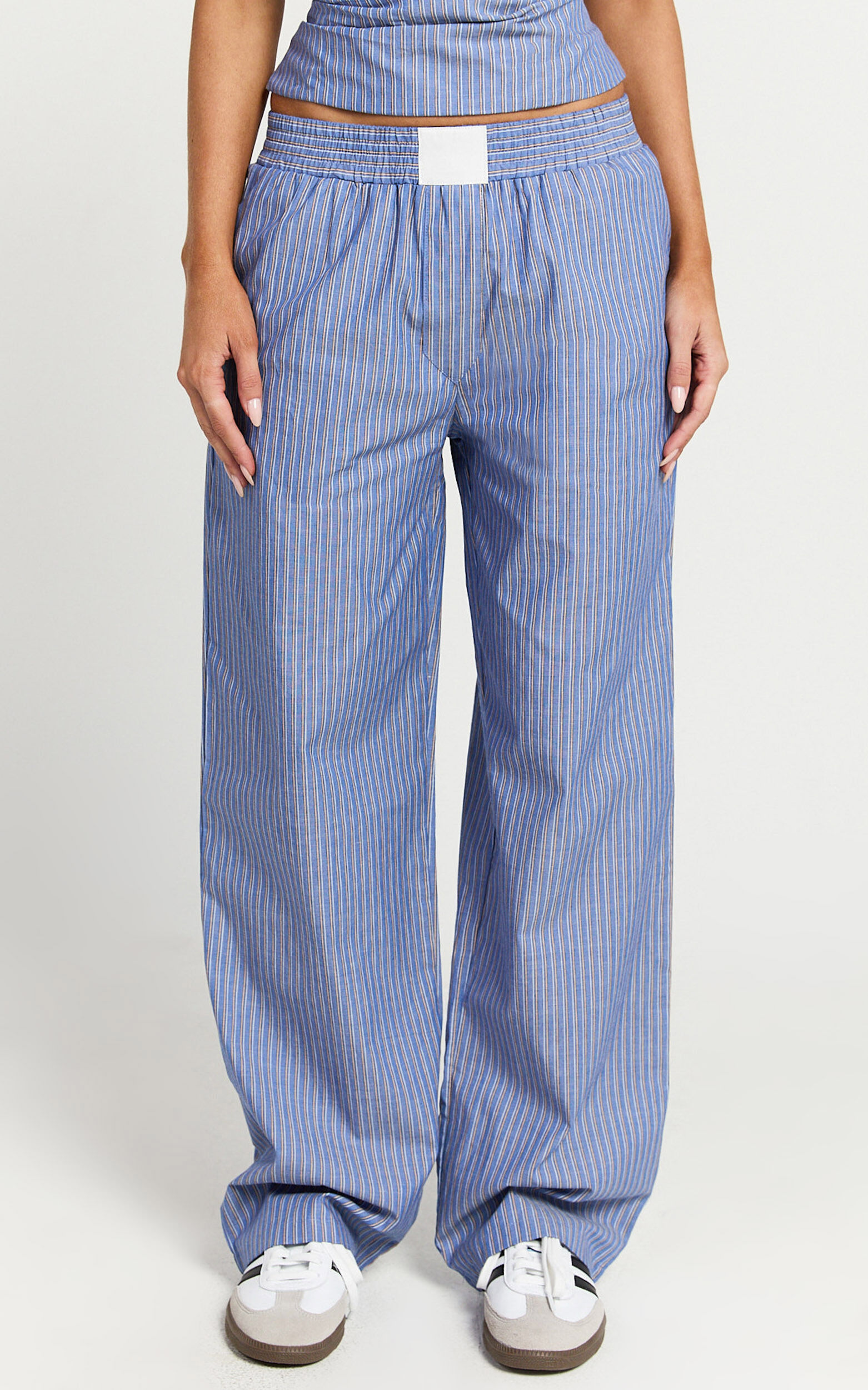 Lioness - Cobain Pants in Navy Stripe