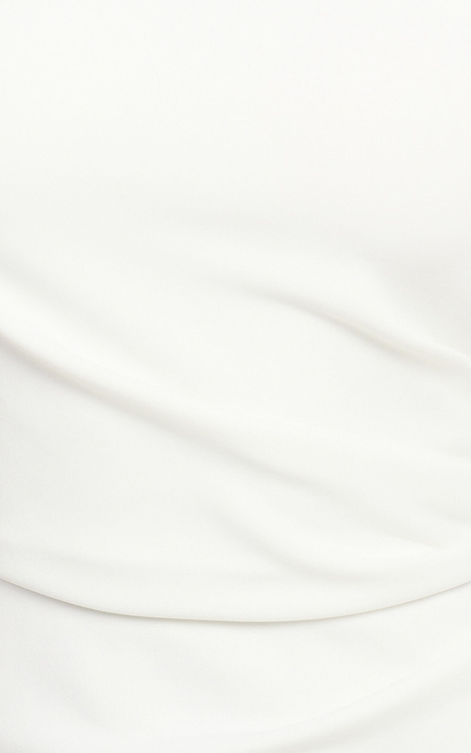 Rubie Mini Dress - High Neck Asymmetrical One Shoulder Dress in Off White