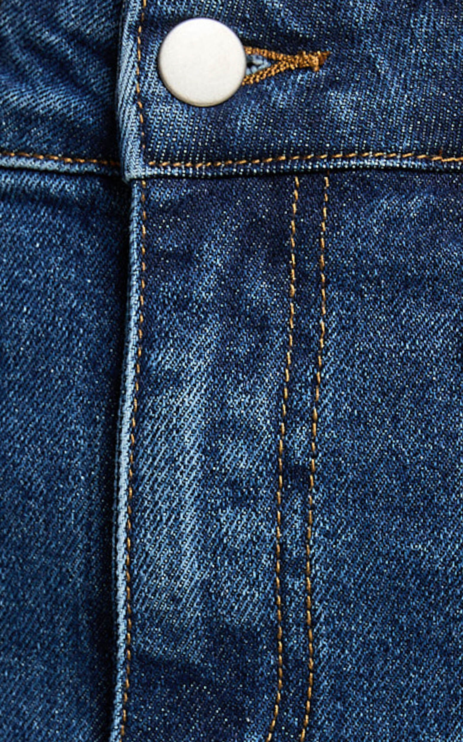 Tilda Jeans - High Waist Flare Denim Jeans in Dark Blue Wash