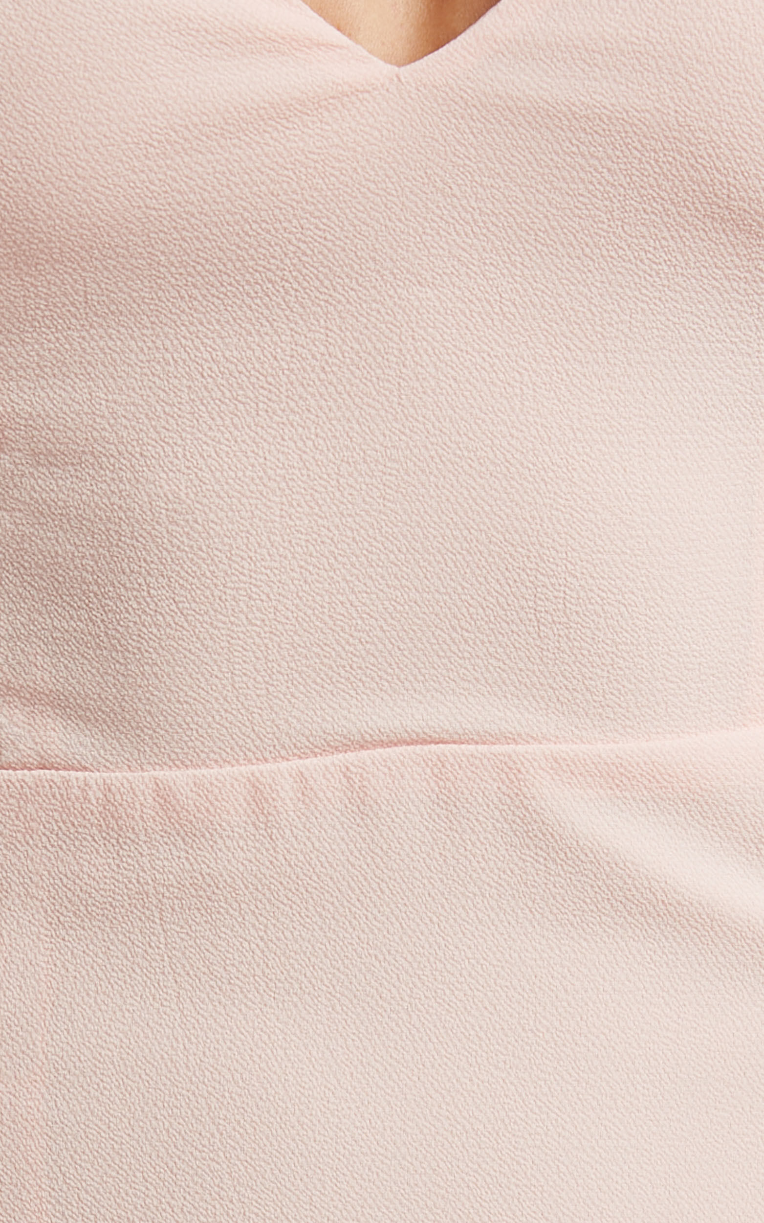 More Than This Maxi Dress - Ruffle Strap Thigh Split Dress in Blush