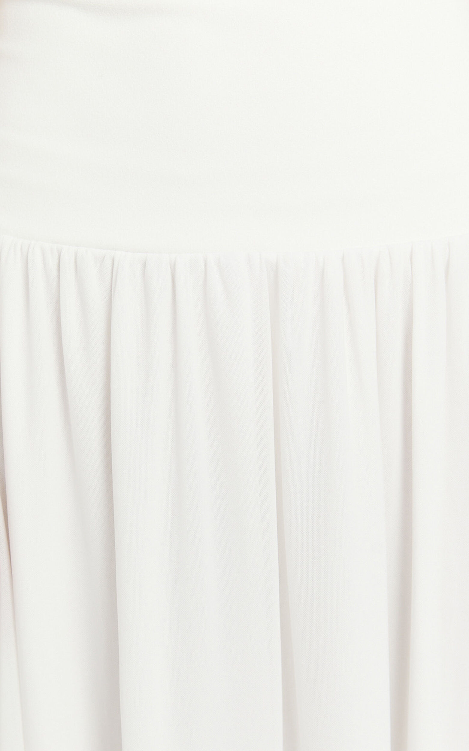 Cherie Midi Dress - Strapless Drop Waist Dress in Ivory