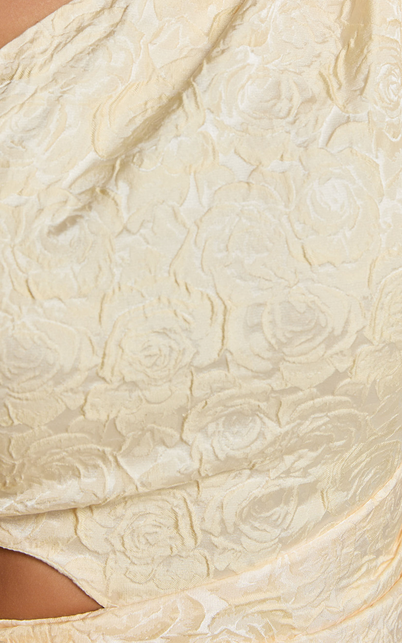 Mathilda Mini Dress - Cut Out Side Wrap Dress in Lemon