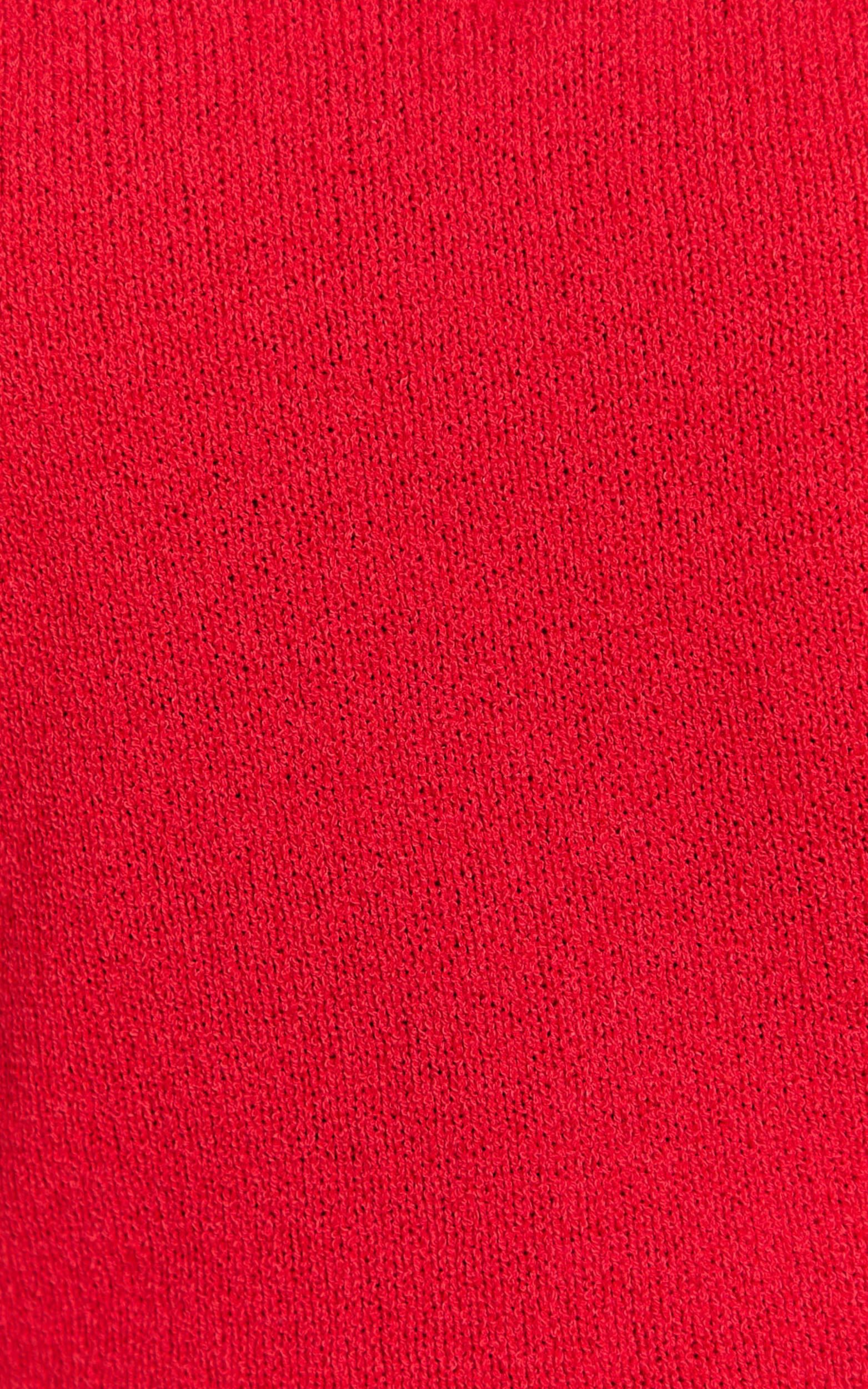 Ryza Top - Knit Vest in Red