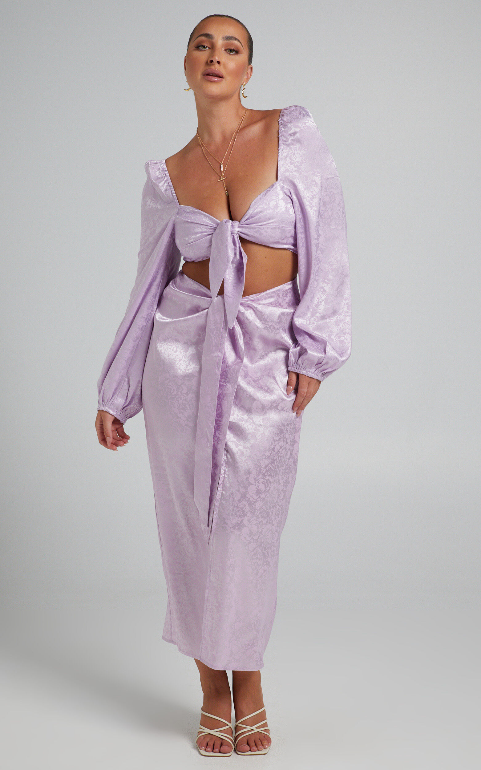 Runaway The Label - Roxie Tie Top in Lilac