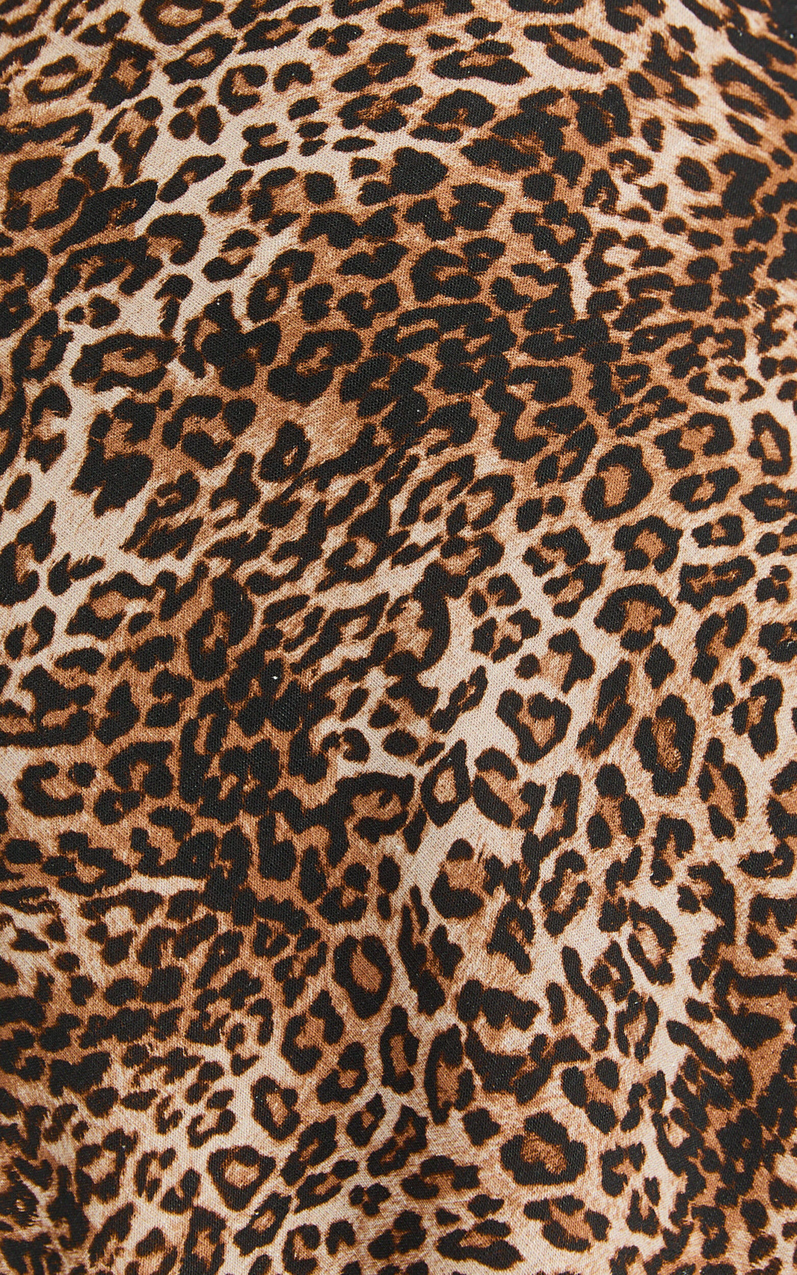 Jacqui Maxi Linen Skirt - Bias Cut Back Split Skirt in Tonal Leopard Print