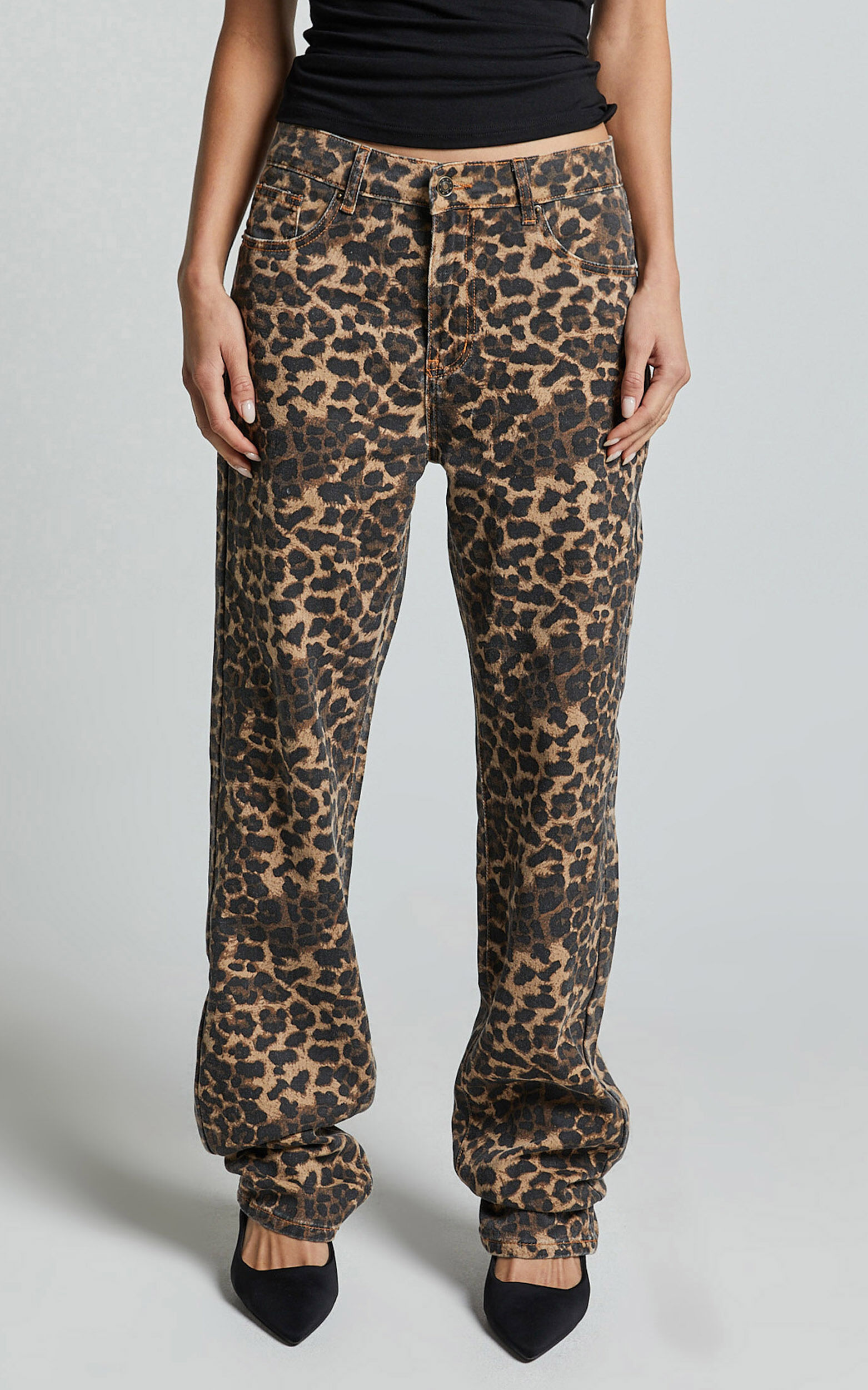 Lioness - Carmela Jeans in LEOPARD