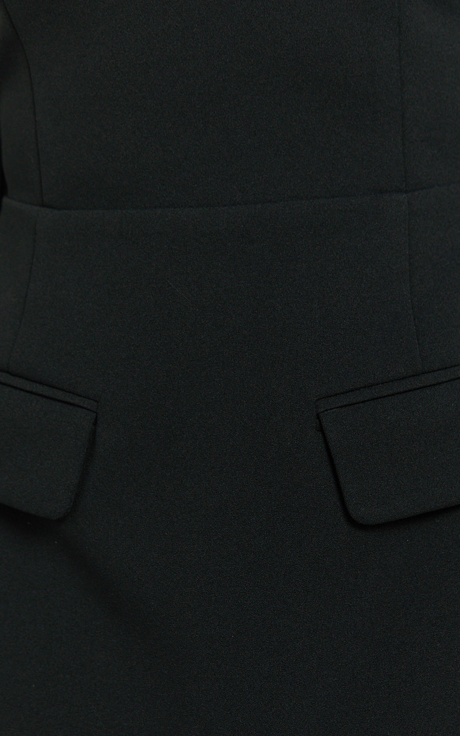 Nettie Mini Dress - Off Shoulder Longsleeve Fit and Flare Dress in Black