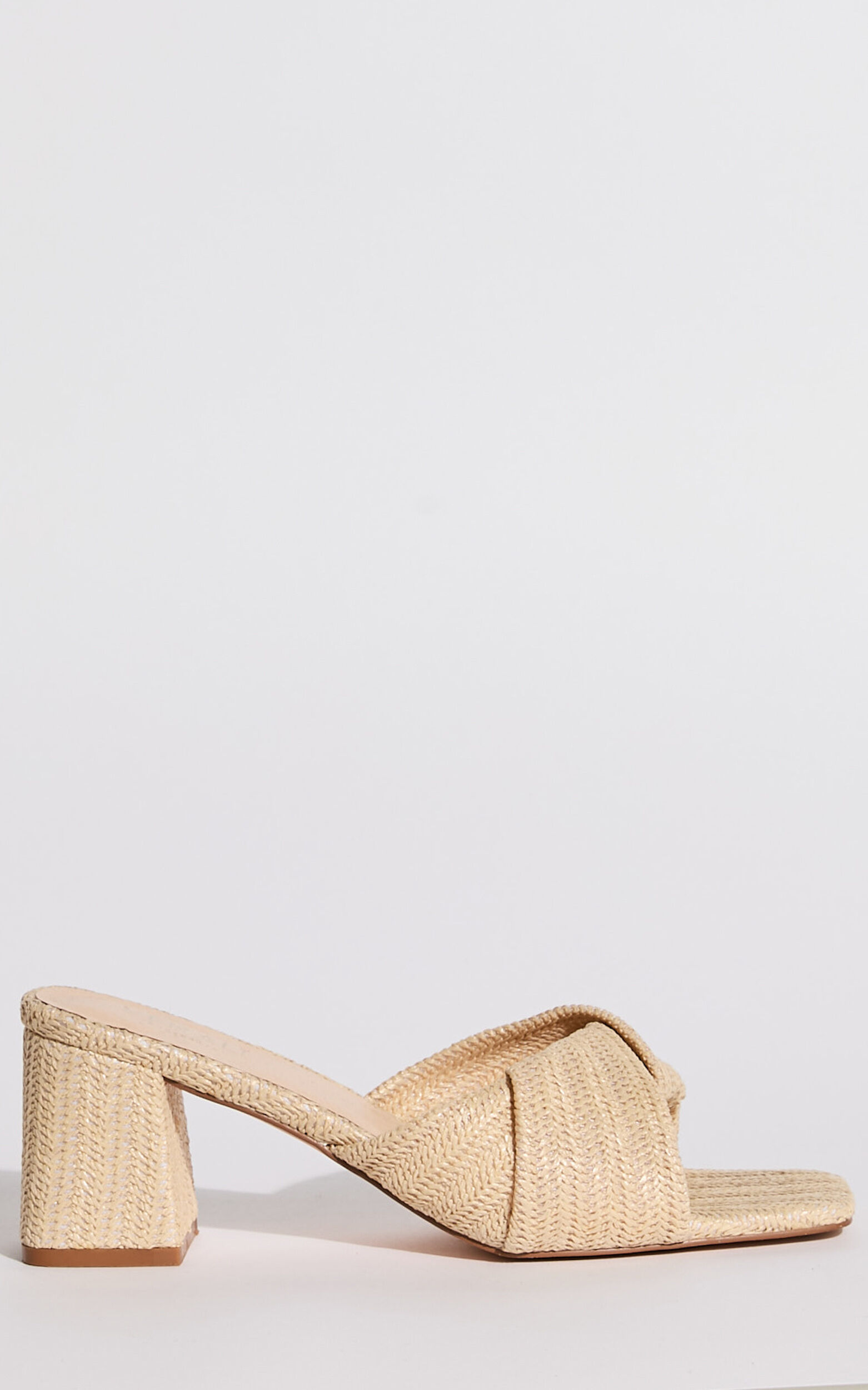 Verali - Stella Heels in Natural Raffia