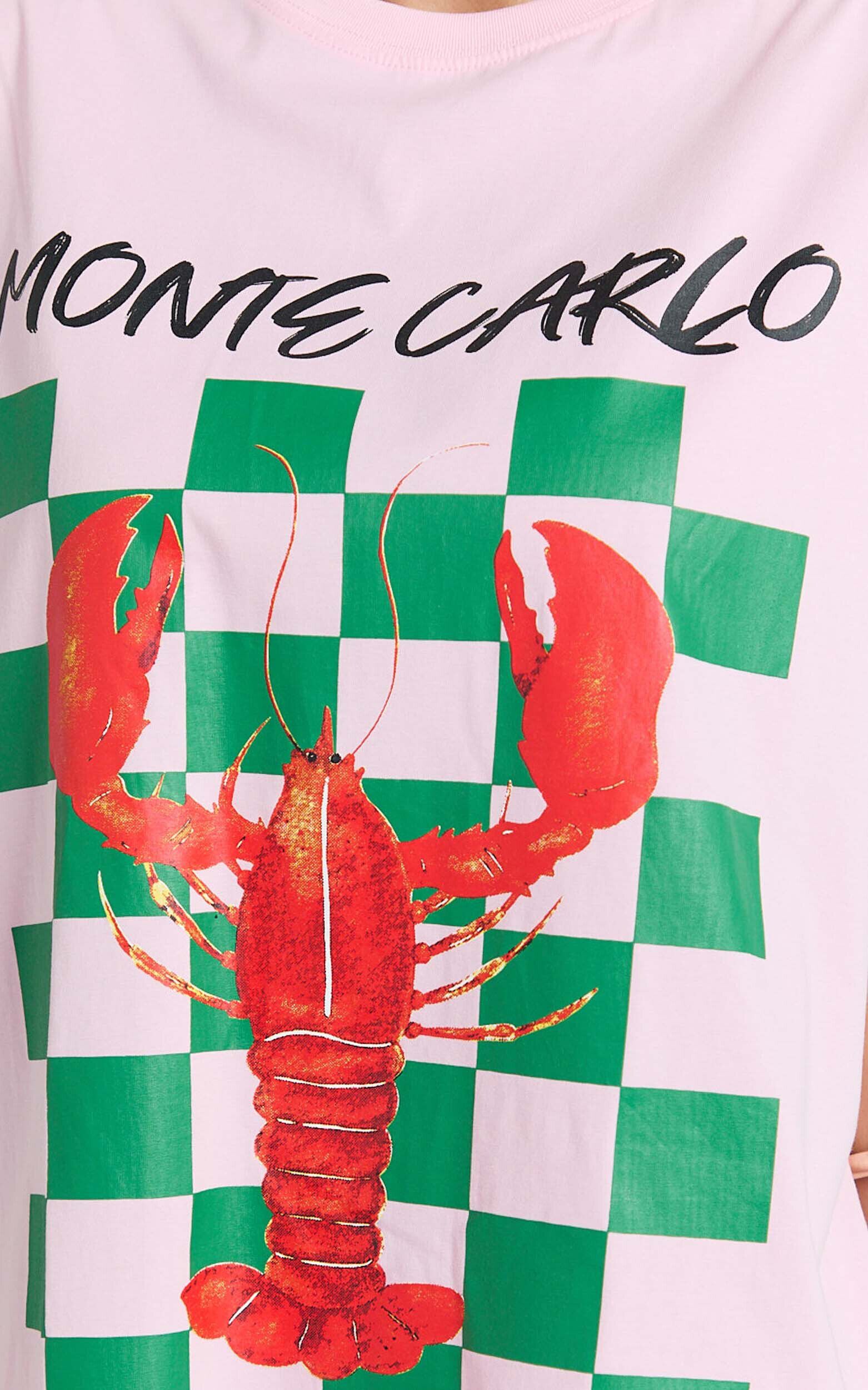 Liv Two Piece Set - Monte Carlo Lobster T-shirt Set in Pink