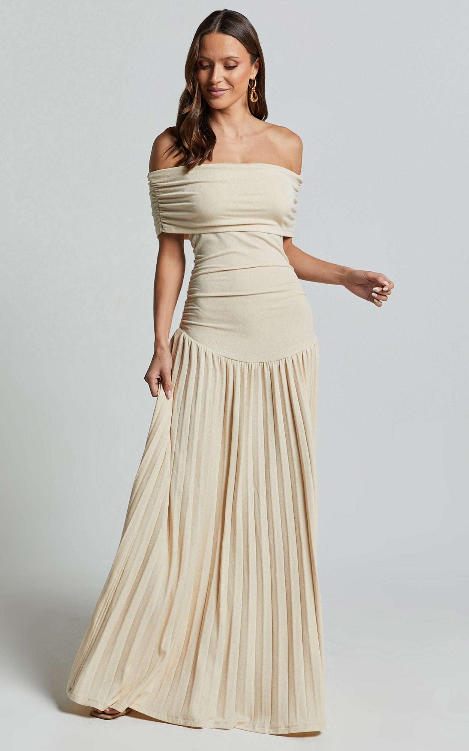 Lioness - Field Of Dreams Maxi Dress in Oatmeal