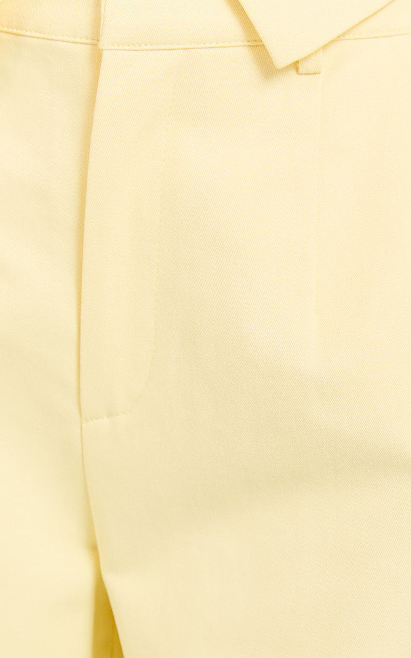 Virginia Pants - High Waist Straight Leg Pants in Pastel Yellow