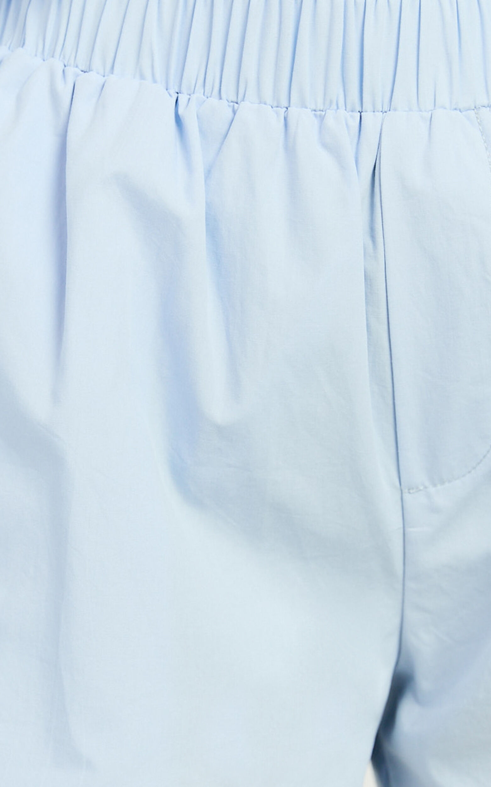 Chaemay Shorts - High Waisted A-Line Boxer Shorts in Blue