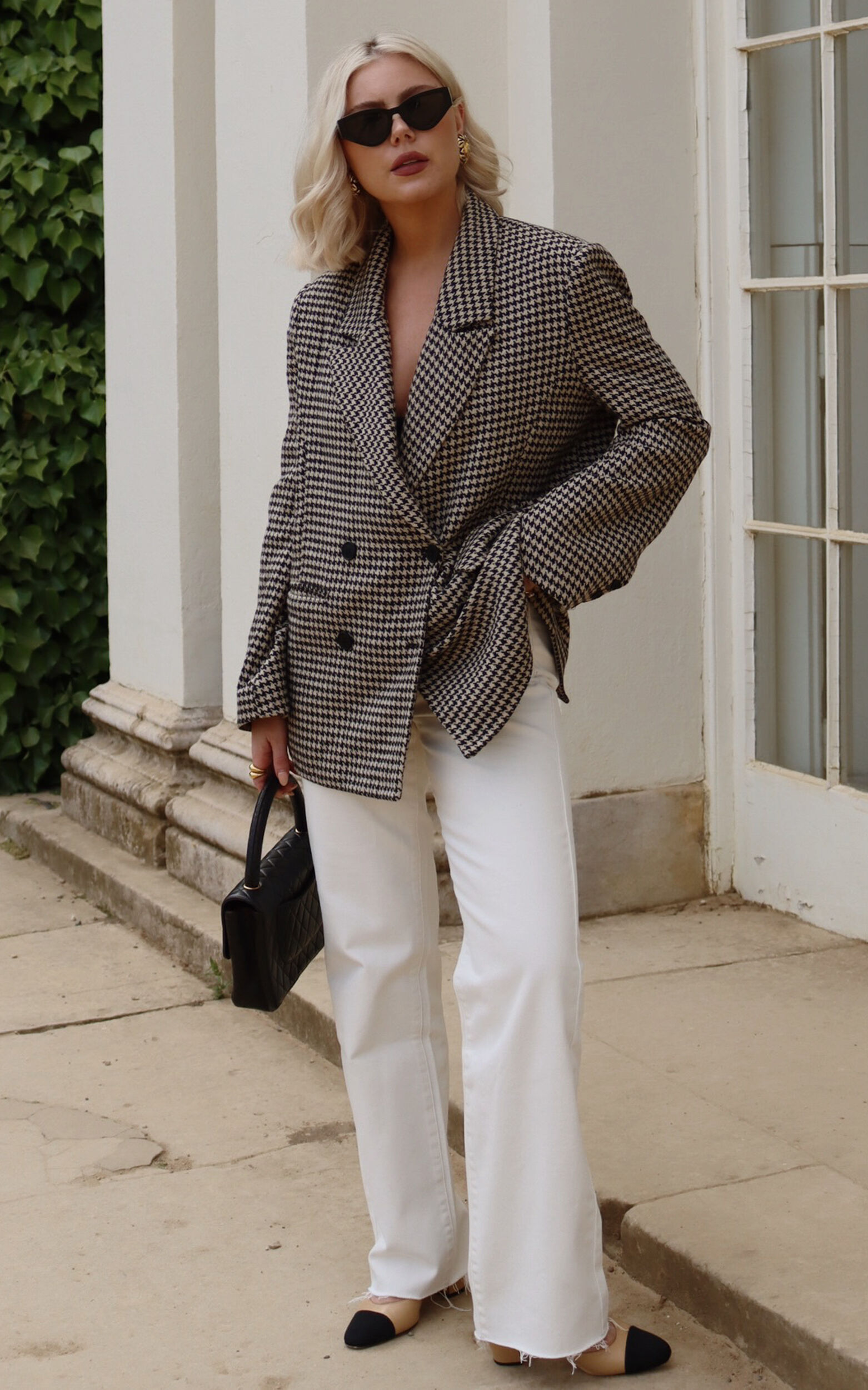 Dexter Jeans - High Waisted Straight Leg Denim Jeans in Ecru