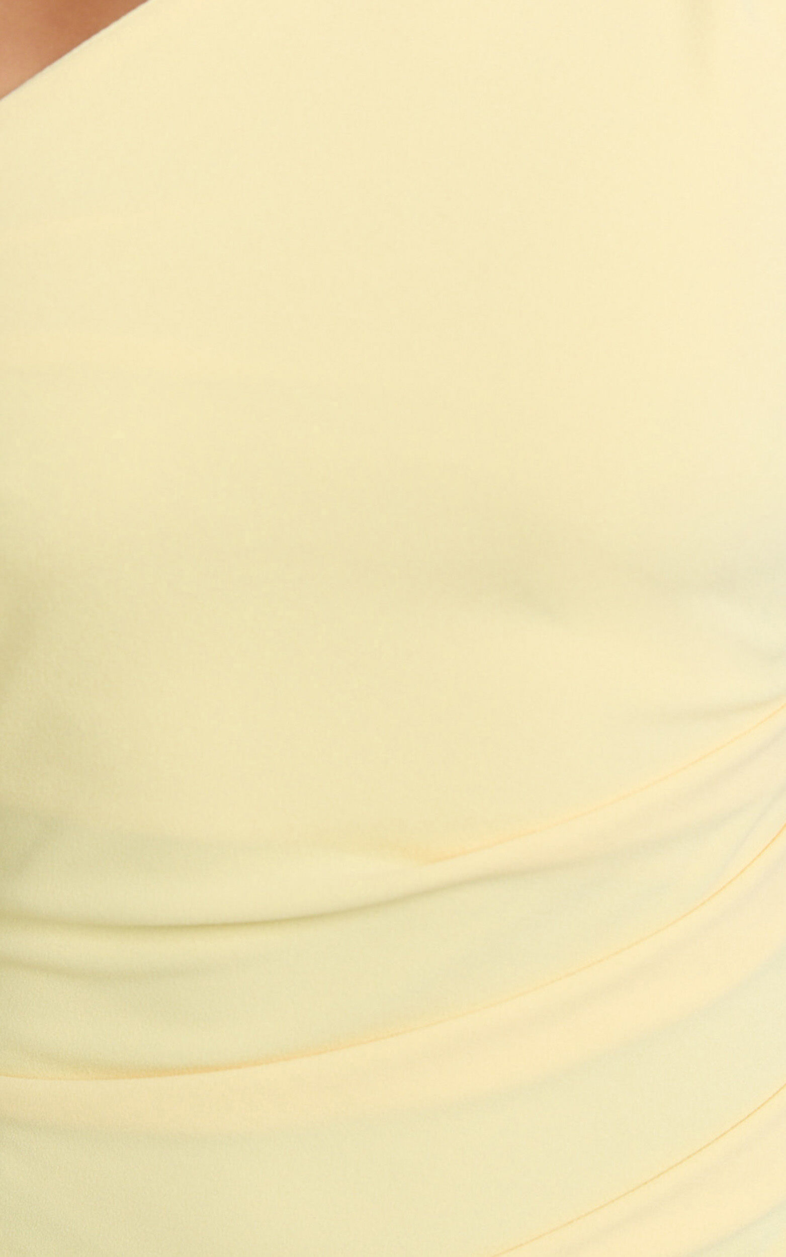 Criselda Maxi Dress - One Shoulder Maxi Dress in Lemon