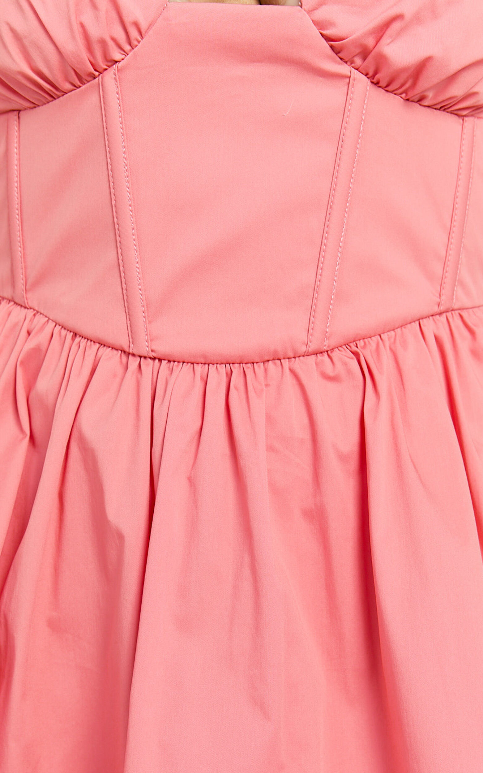 Amalie The Label - Ray Long Sleeve Corset Panel Mini Dress in Berry