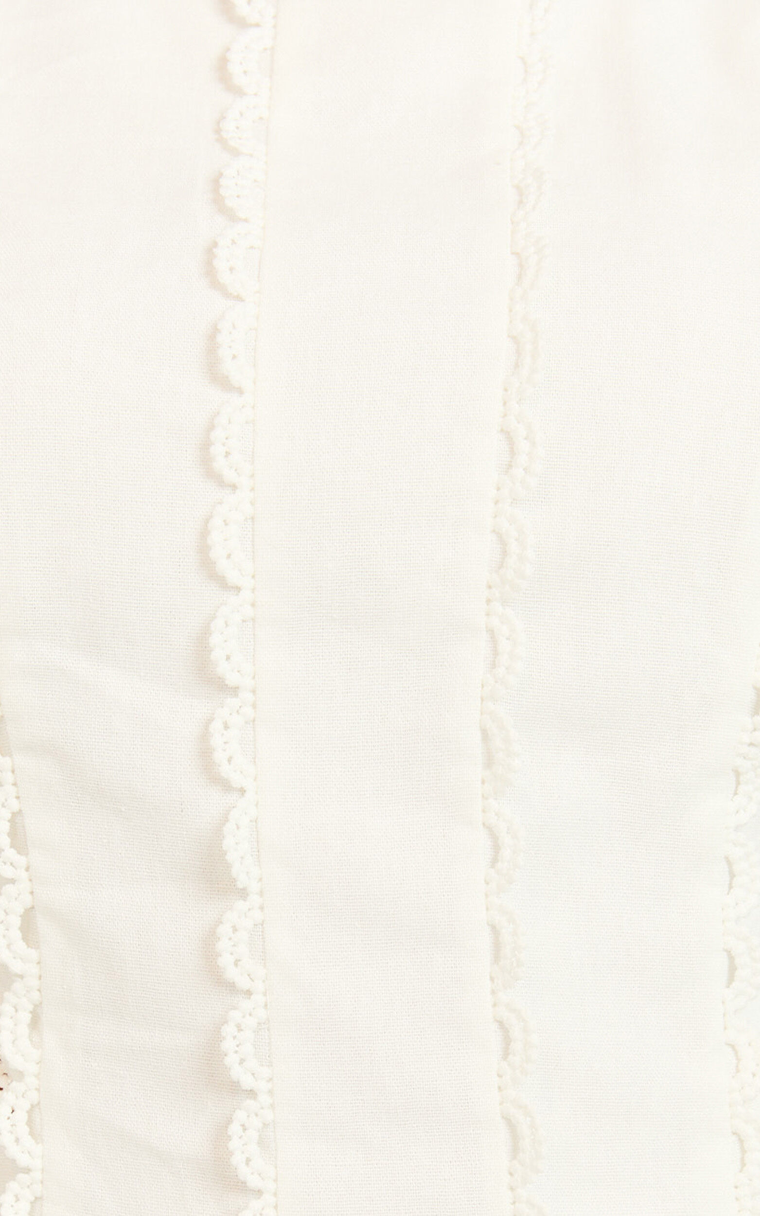 Laila Mini Linen Dress - High Neck Side Cut Out Puff Sleeve Straight Dress in Off White