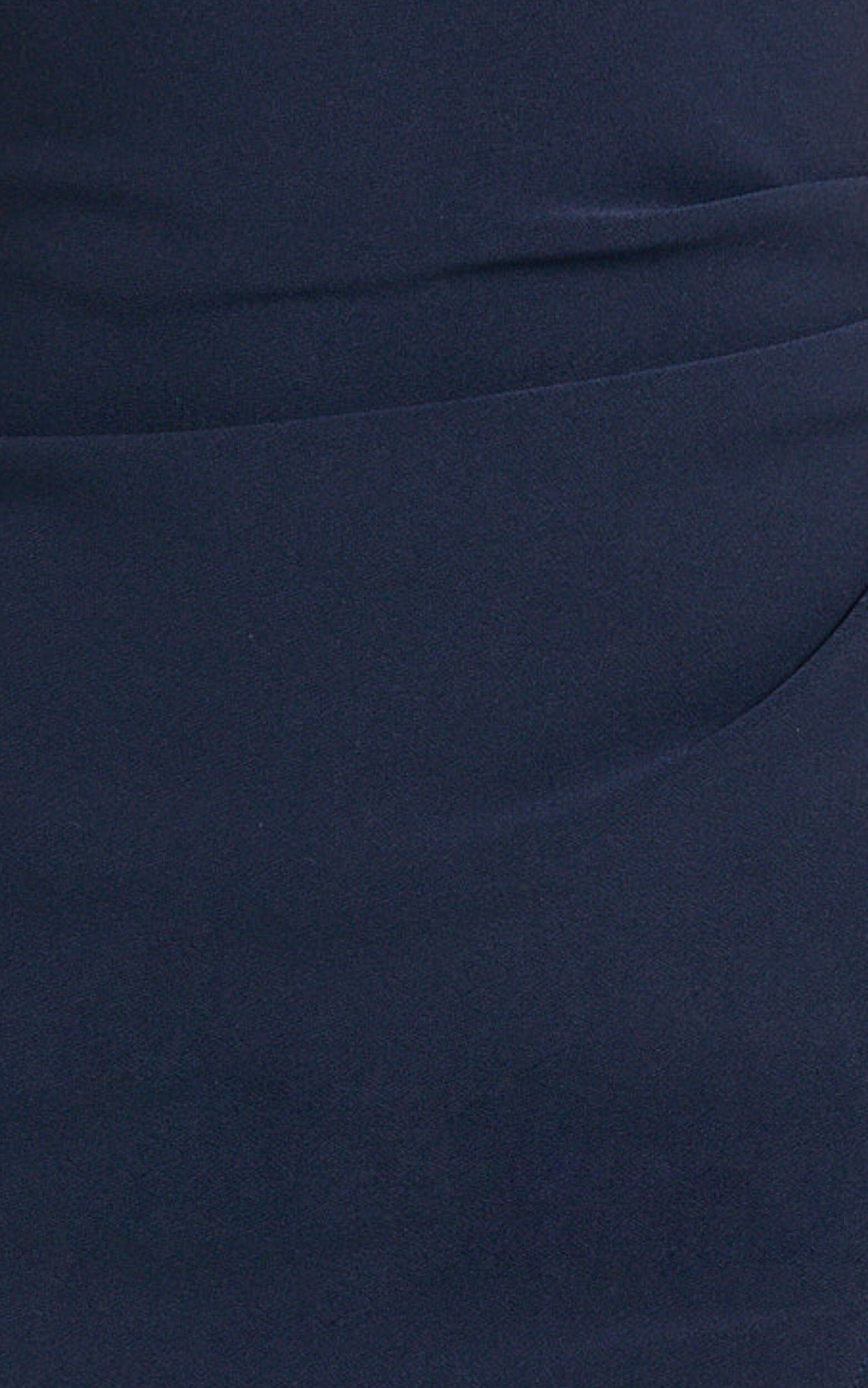 Thelma Maxi Dress - Square Neck Bodycon Dress in Navy