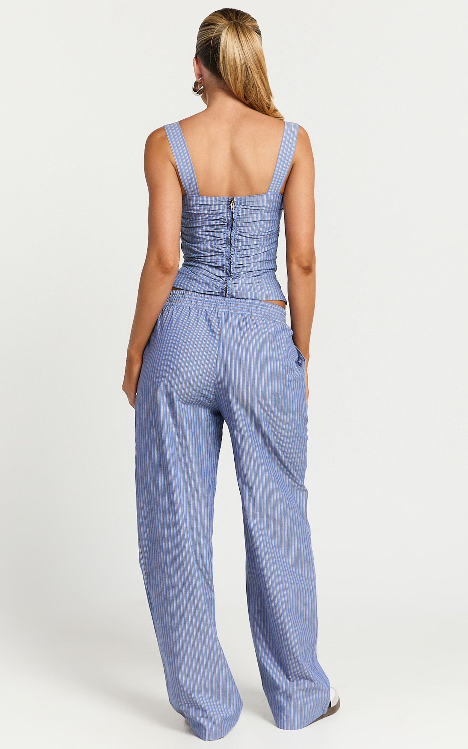 Lioness - Cobain Pants in Navy Stripe