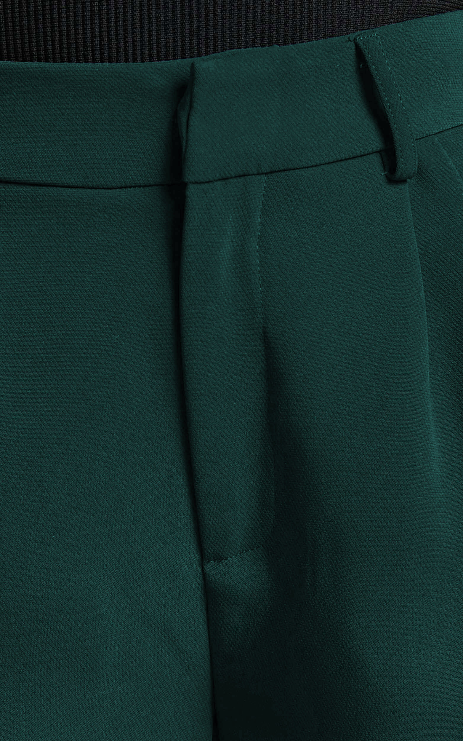 Lorcan Pants - High Waisted Tailored Pants in Forest Green