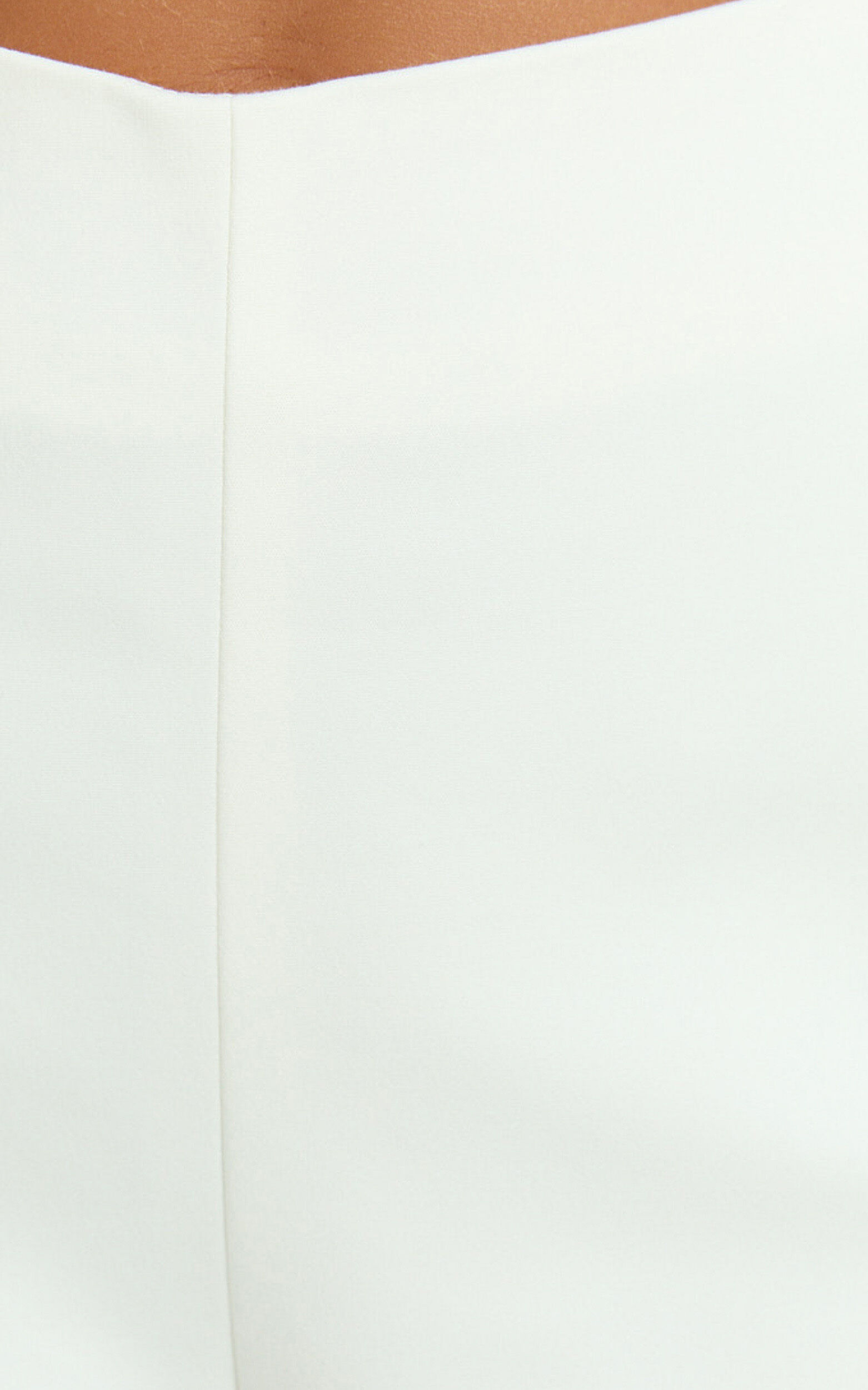 Cassandra Shorts - High Waisted Fitted Micro Shorts in White