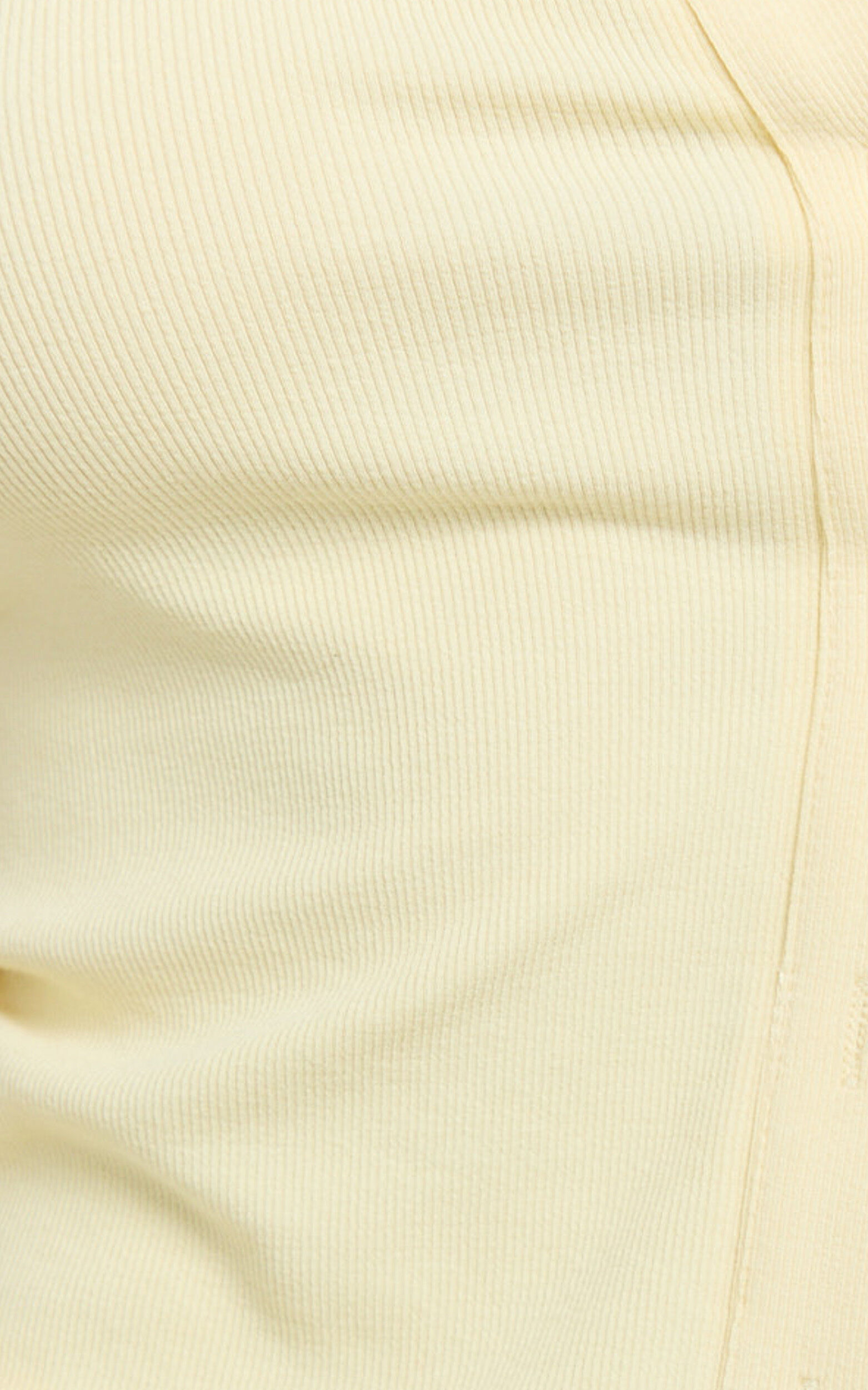 Brittany Two Piece Set - Ribbed Skirt Set in Yellow