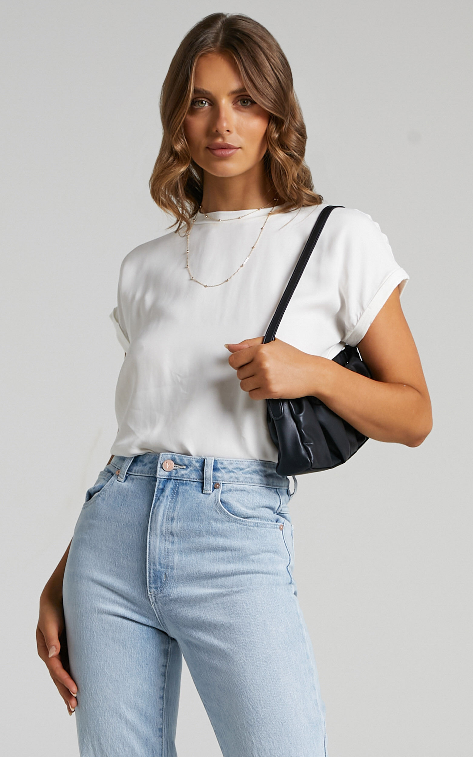 Tinaya Top - Raglan Shell Top in White