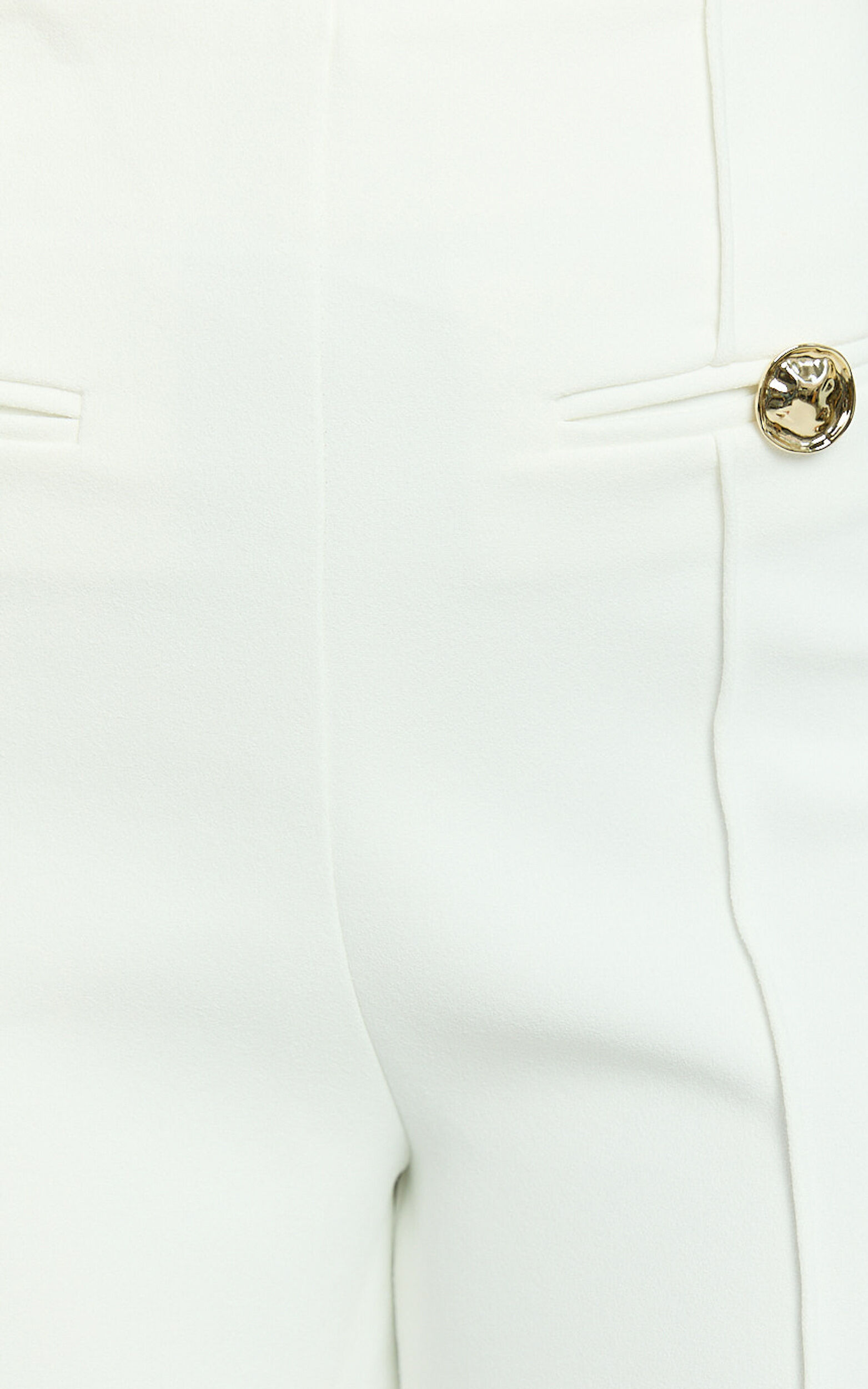 Clara Pants - High Waisted Wide Leg Pants in White