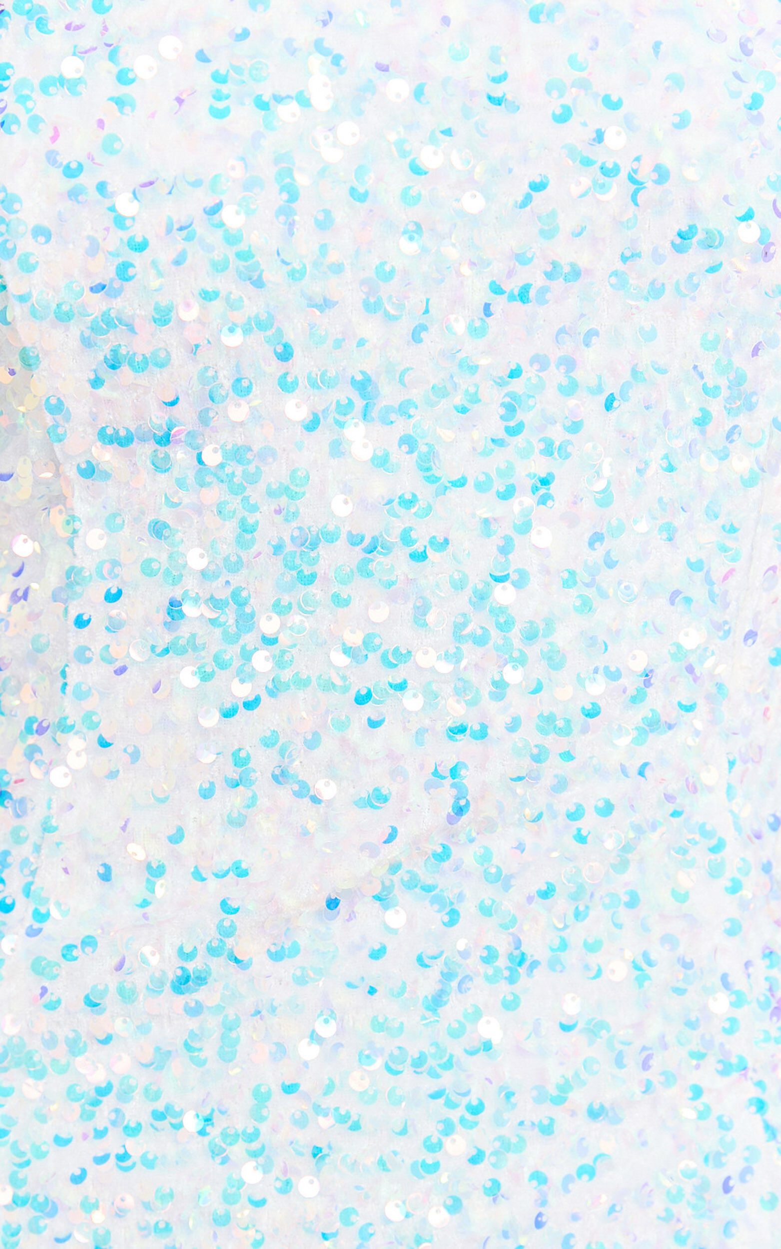 Farrah Mini Dress - Square Neck Sequin Dress in White