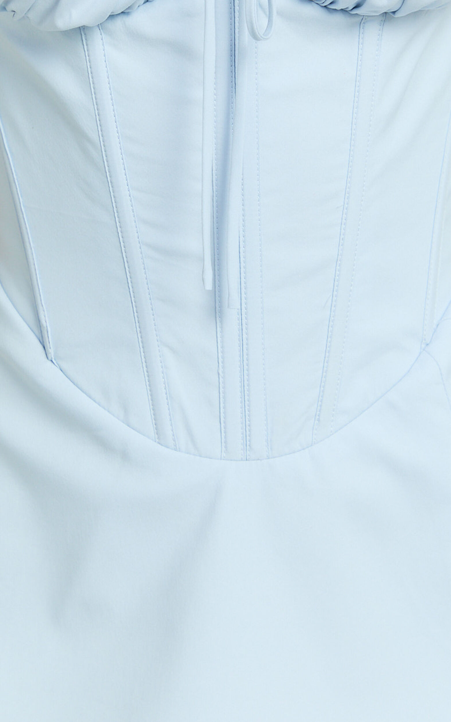 Charlotte Mini Dress - Cap Sleeve Fit And Flare Dress in Blue