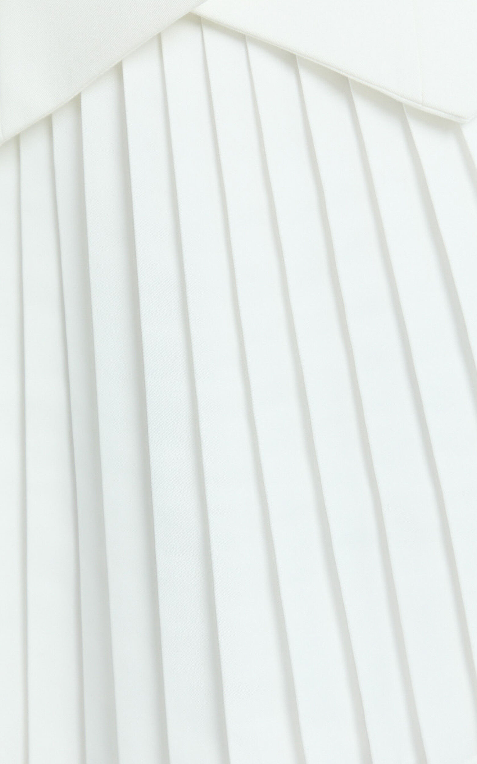 Carrie Mini Skirt - Pleated A Line Skirt in Off White