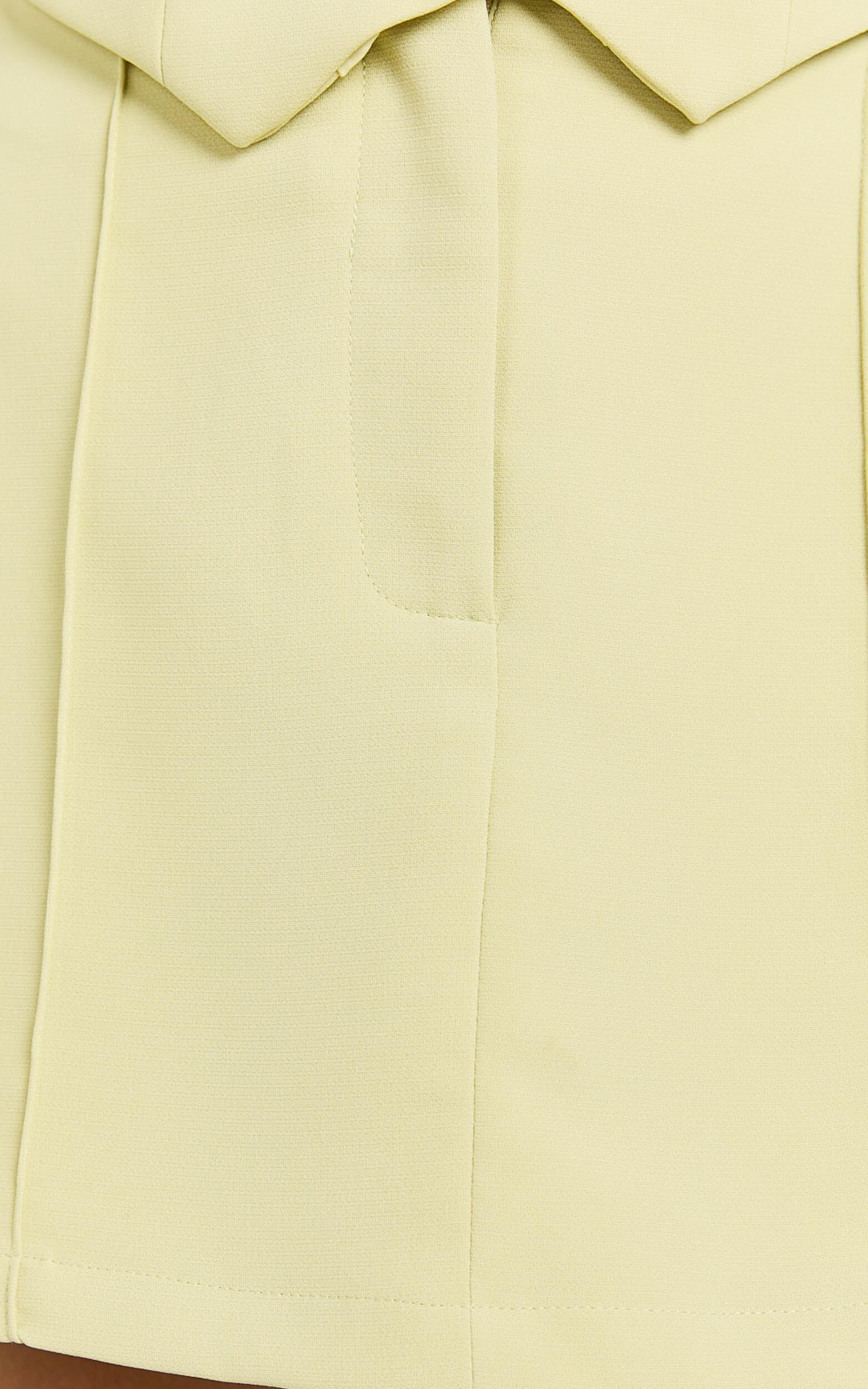 Bev Mini Skort - Mid Waisted Pintuck Skort in Citrus