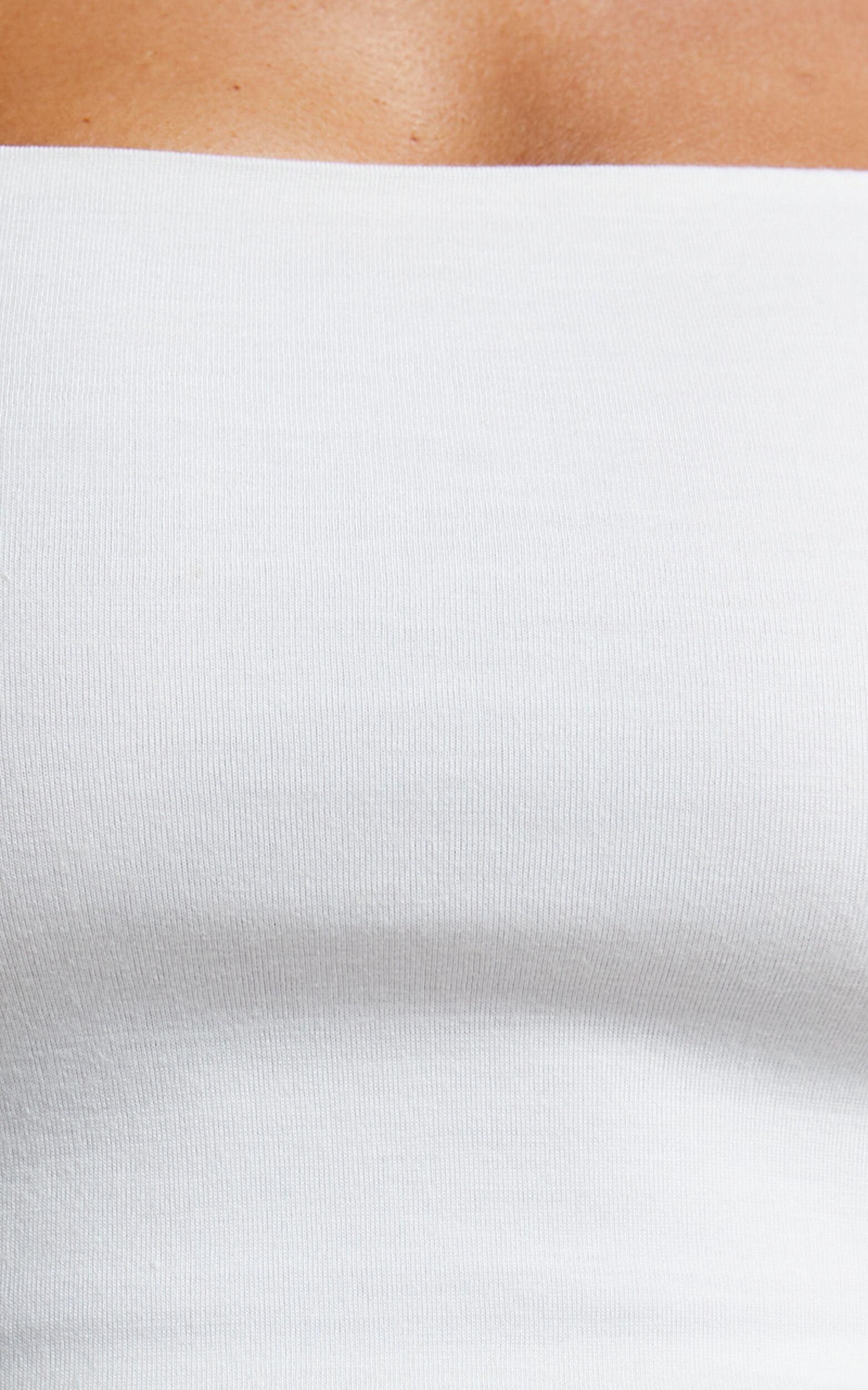 Modern Gal Top - Jersey Cami Crop Top in White