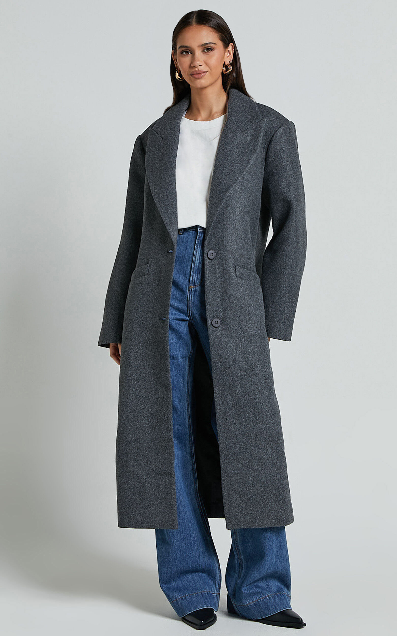 Lioness - Olsen Coat in Grey Marle