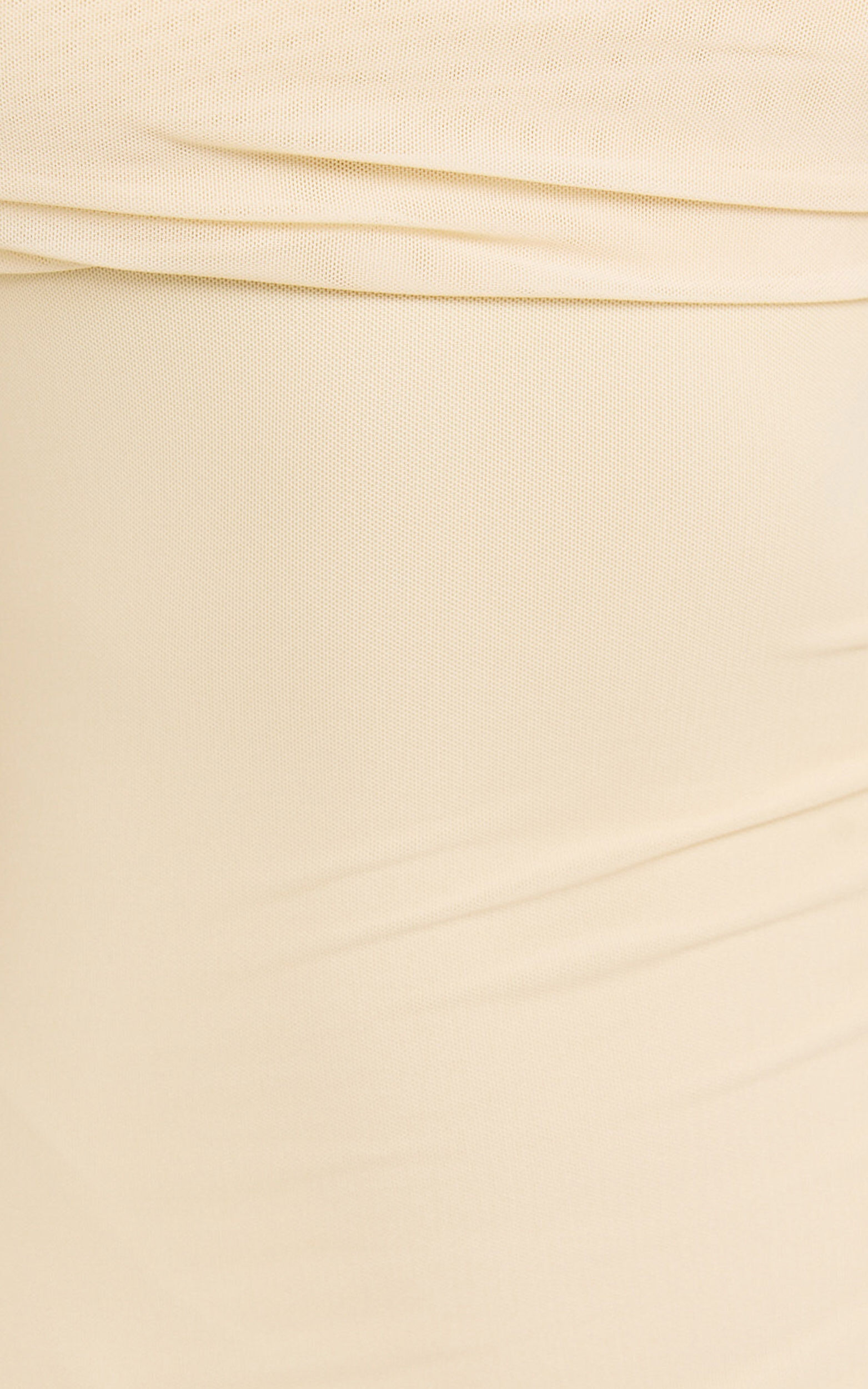 Bethanie Maxi Dress - Off The Shoulder Mesh Dress in Cream