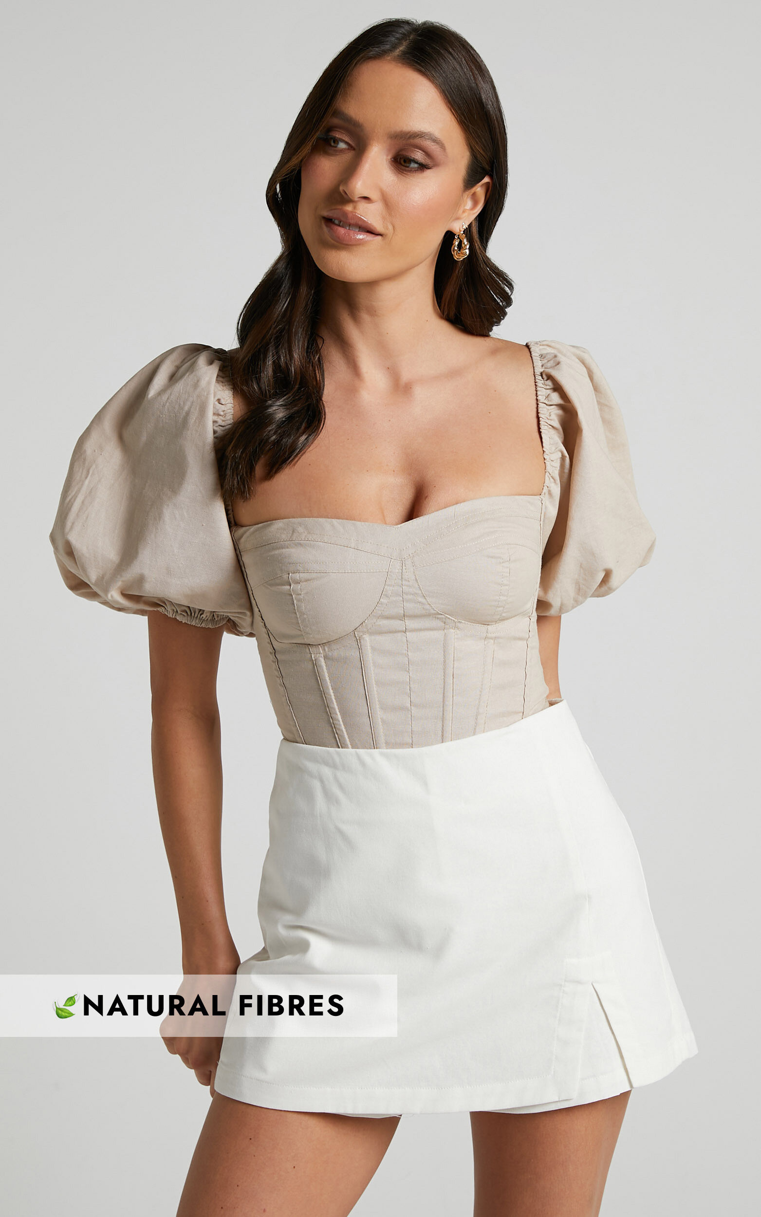 Widness Skort - A Line Skort in White